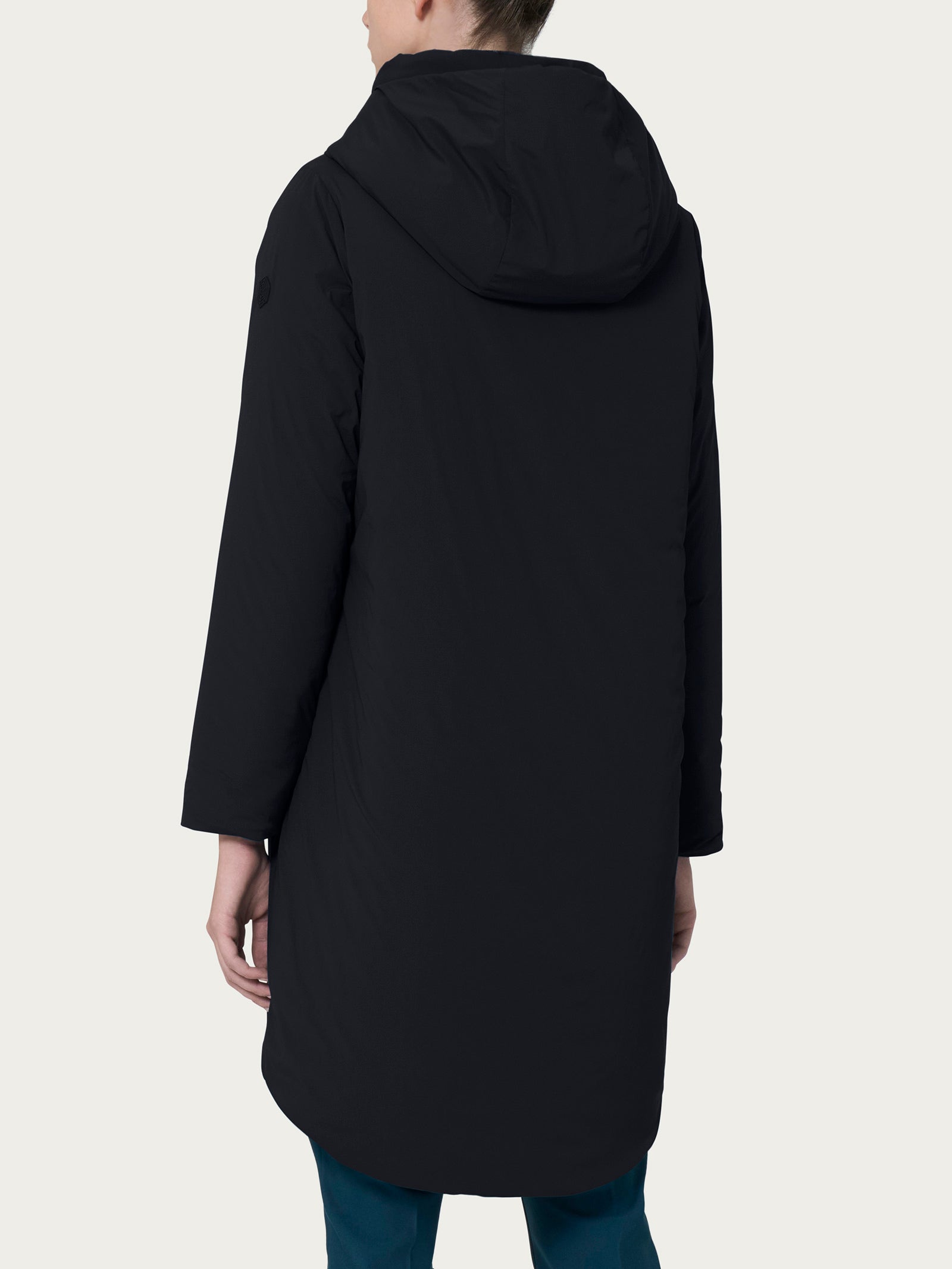 Ragno Comfort Piumerino donna lana Nero lungo 250 g