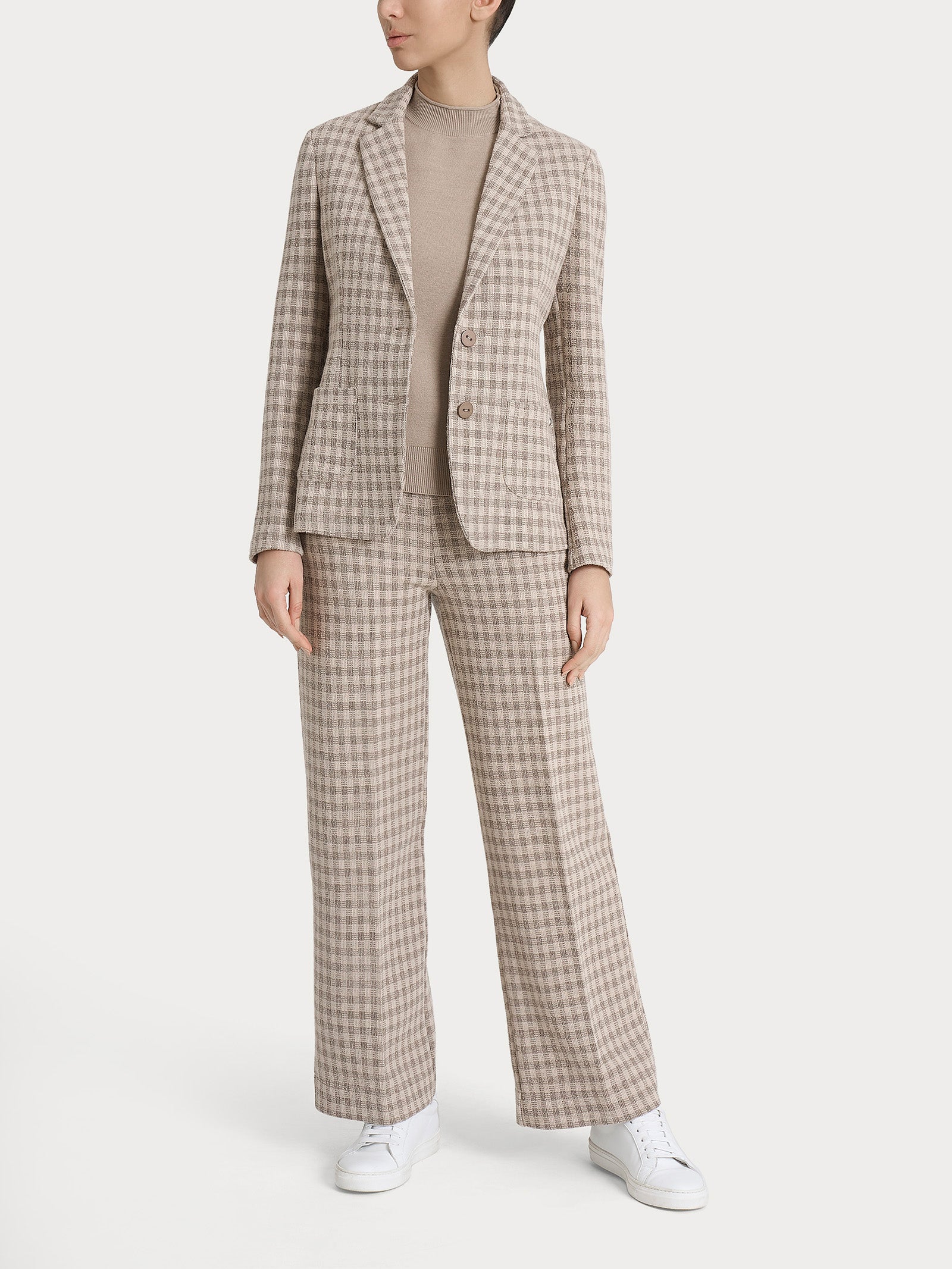 Ragno Eco Jacquard Blazer Due Bottoni Pine Bark Misto Lana