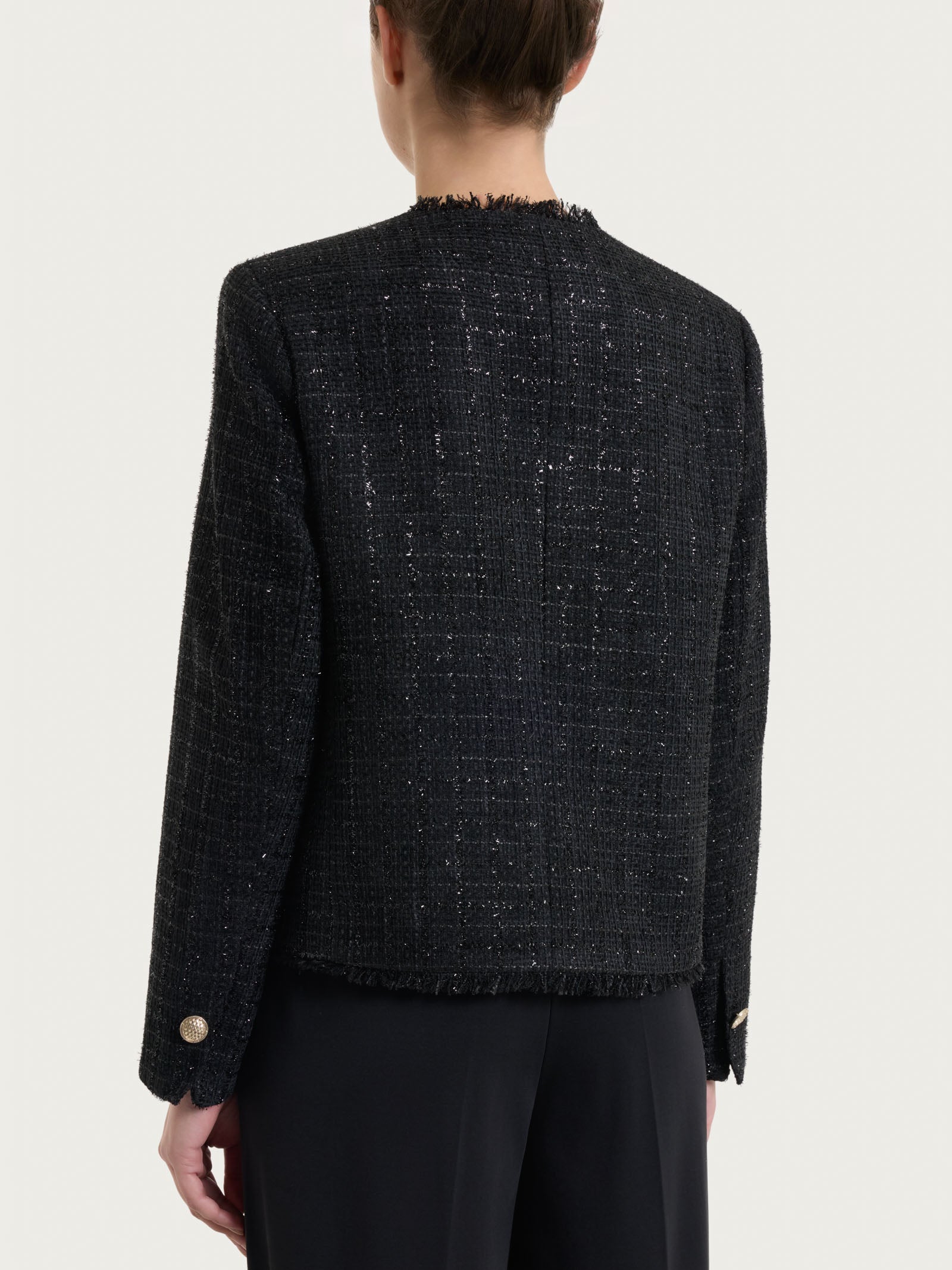 Ragno Compact giacca corta bouclé Fant.Nero poliestere