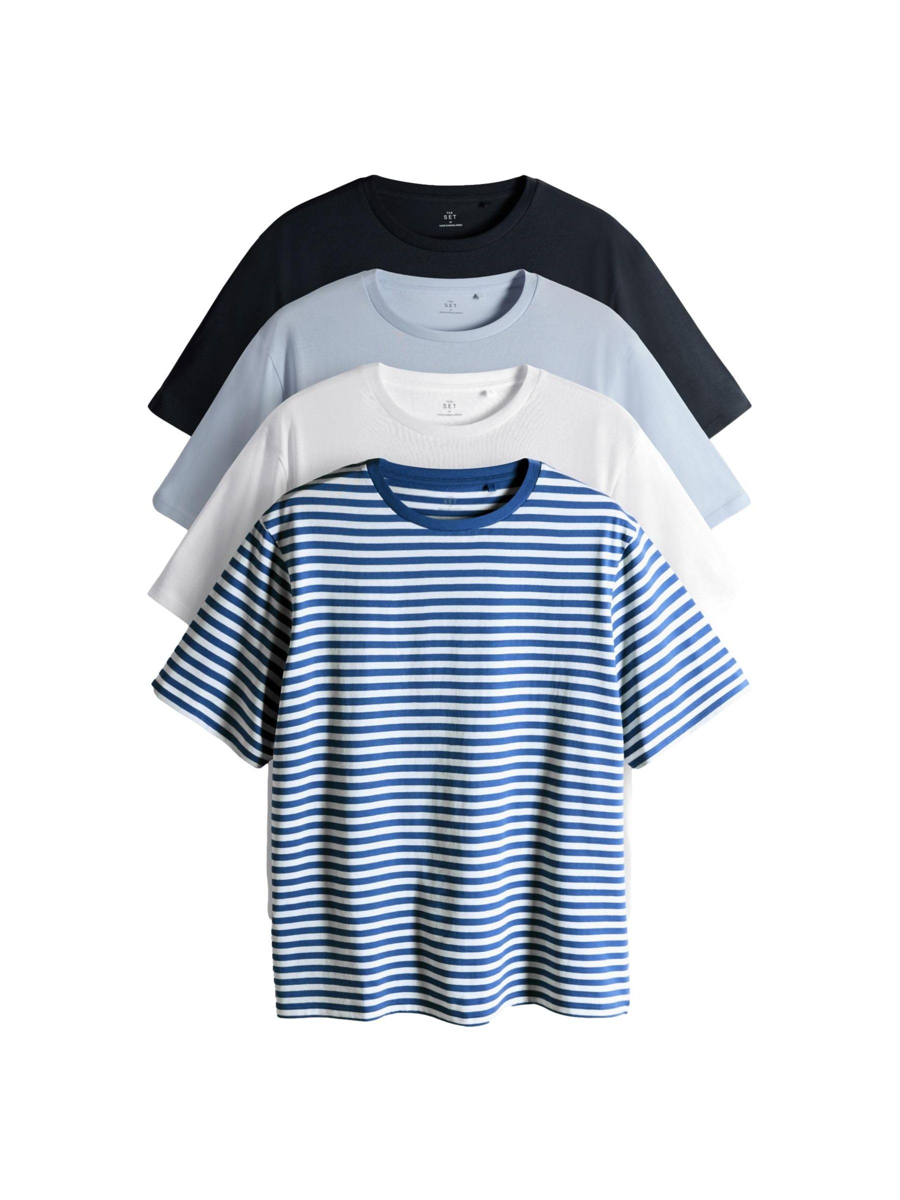 Geo Next The Set T-shirt donna cotone 4 pezzi manica corta