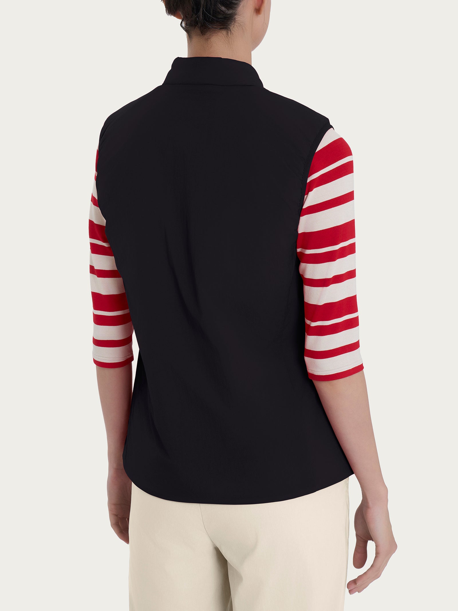 Ragno Comfort Gilet Piumerino 100g Nero con Zip