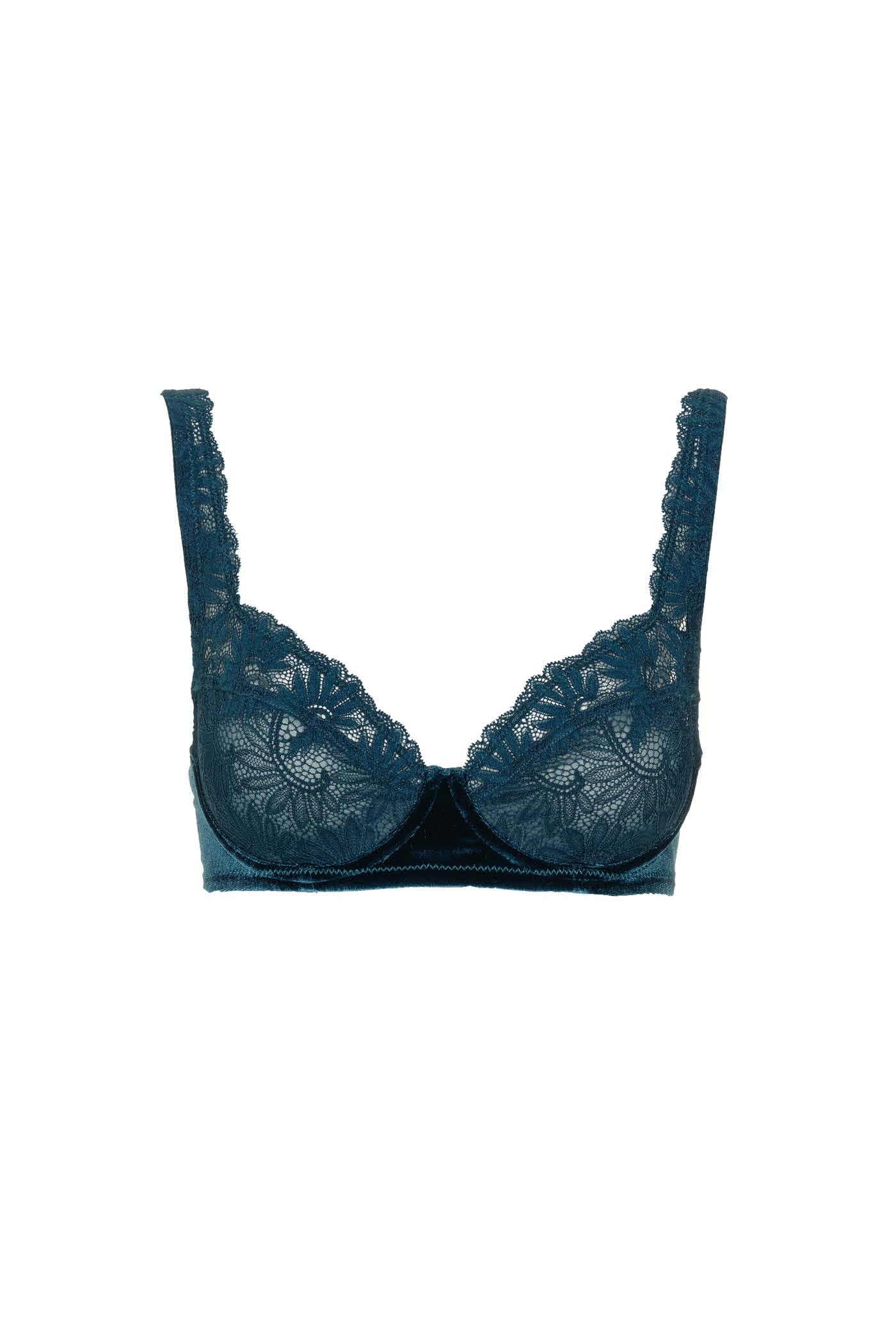 Goldenpoint Minerva Blue Jasmine reggiseno ferretto pizzo