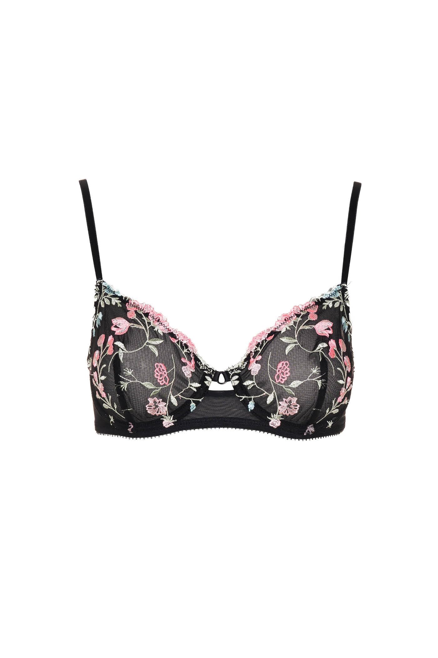 Goldenpoint Atena Secret Garden Reggiseno ricamo spalline regolabili