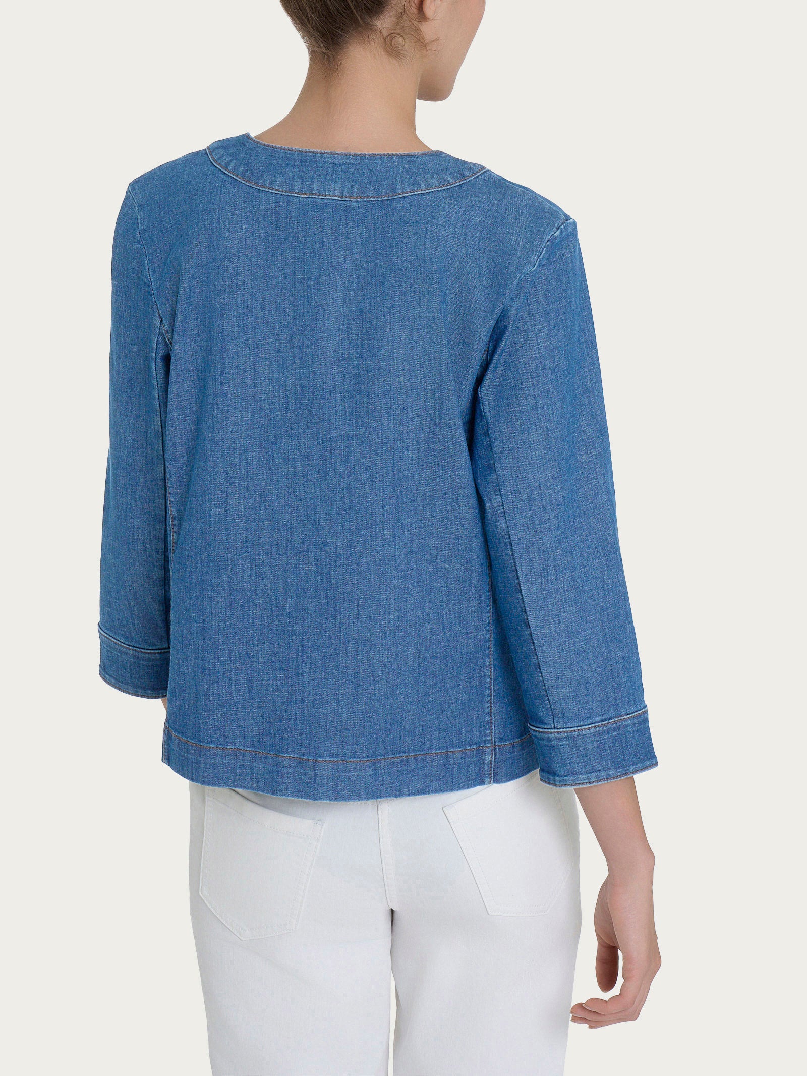 Ragno Light Denim Giacca Donna Delave' elasticizzata