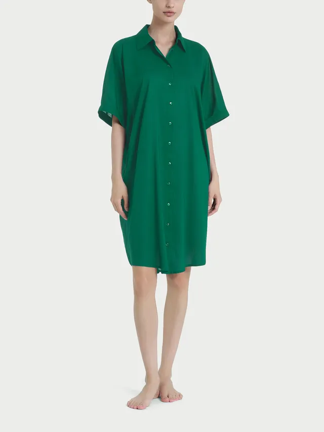 Ragno EcoSeta chemisier lungo Bayou manica kimono