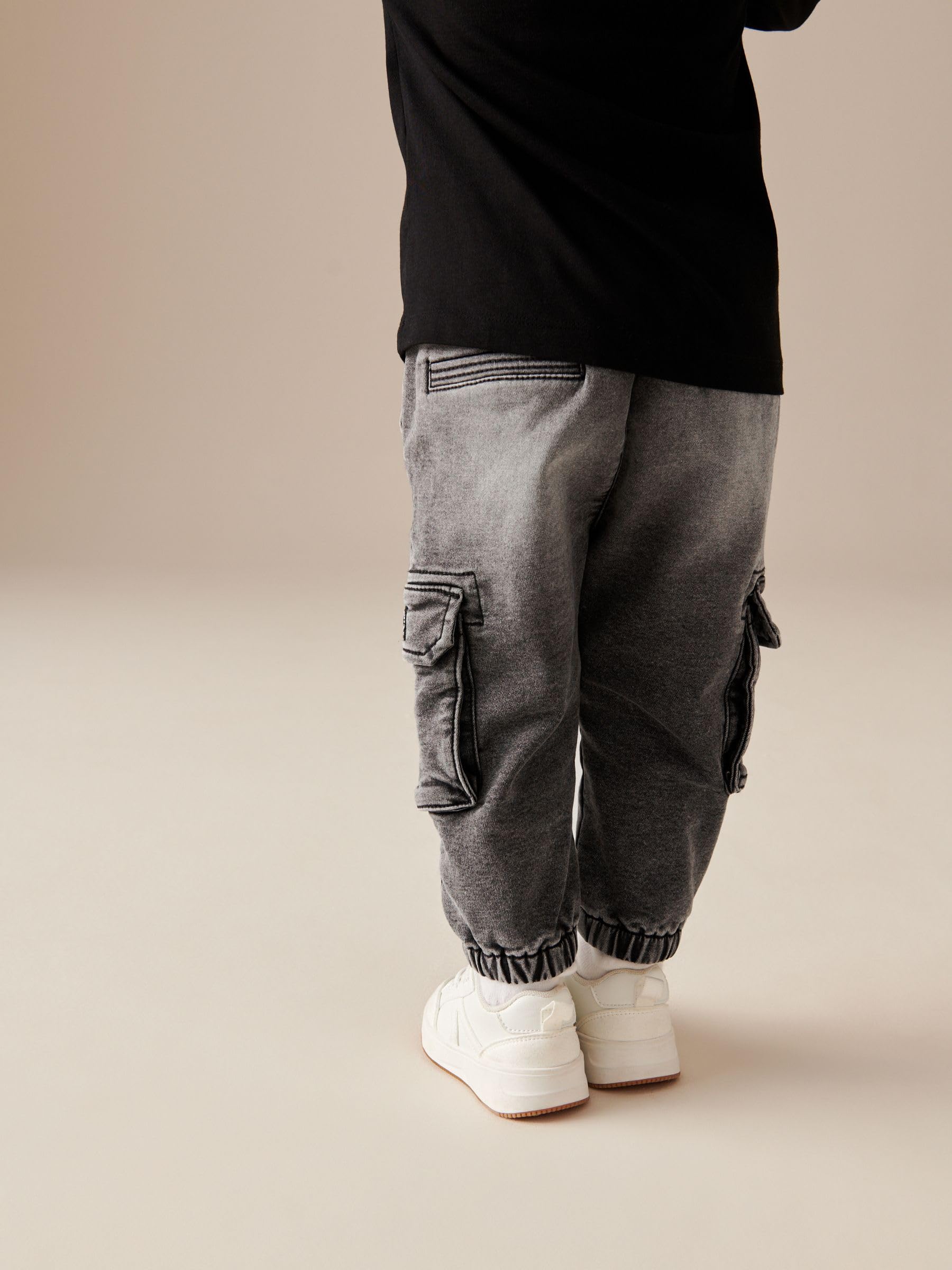 Next Jeans Cargo Bimbo Comodi 68-74 Grigio Denim