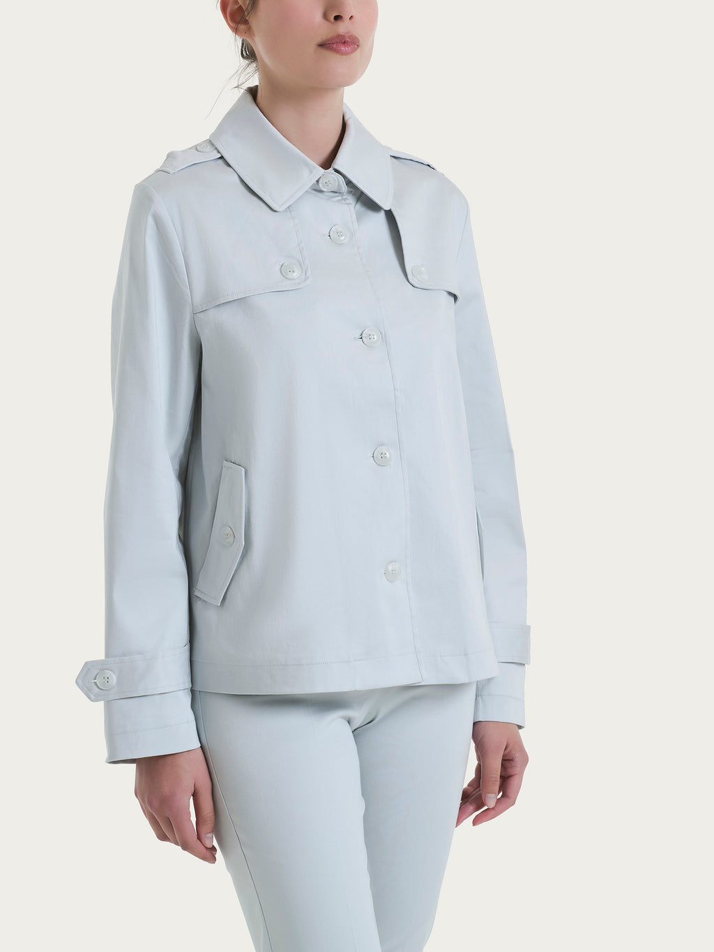 Ragno Satin Power Trench corto Dawn Blue leggero
