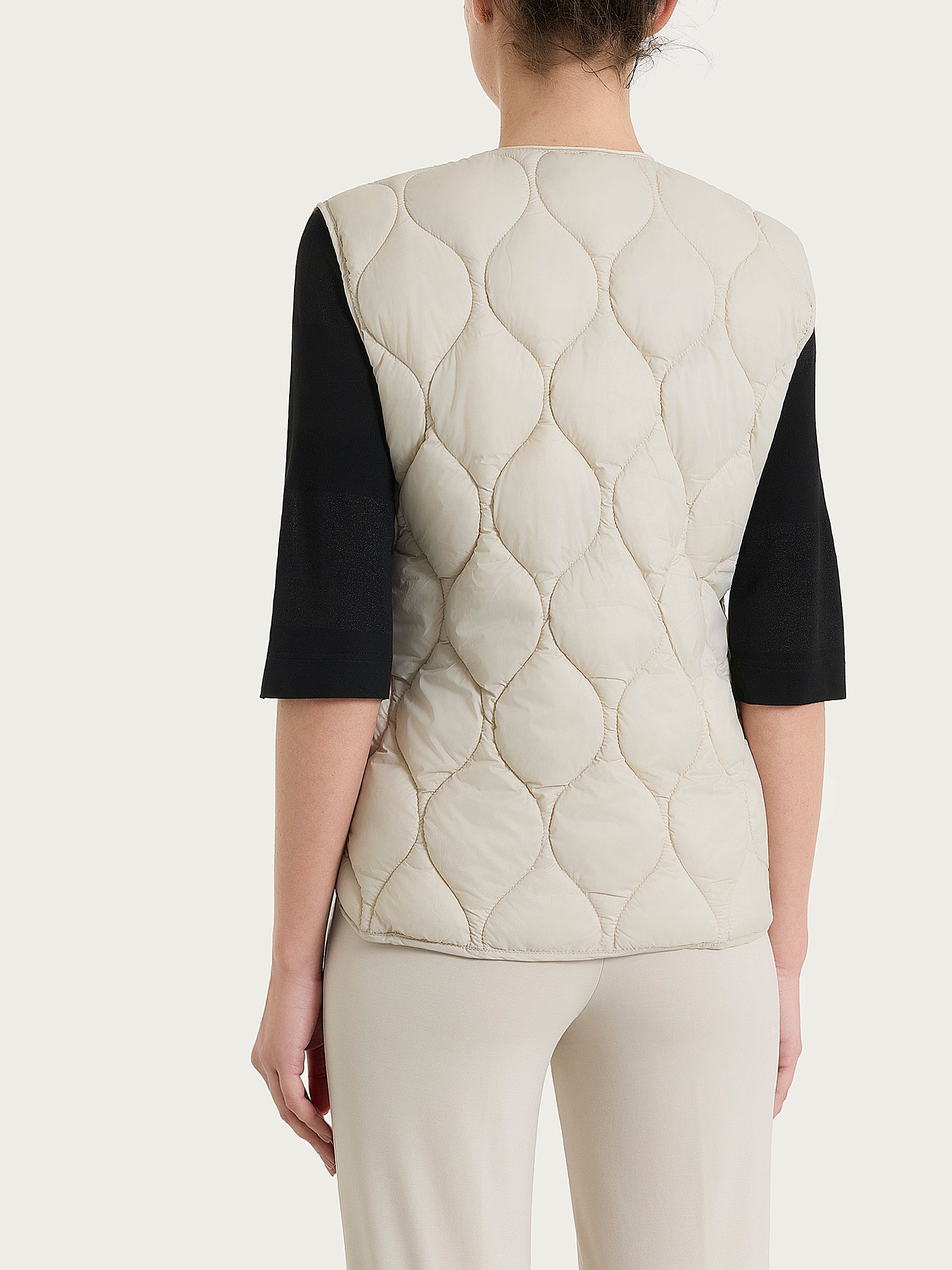 Ragno Onion Quilt piumino smanicato Champignon leggero