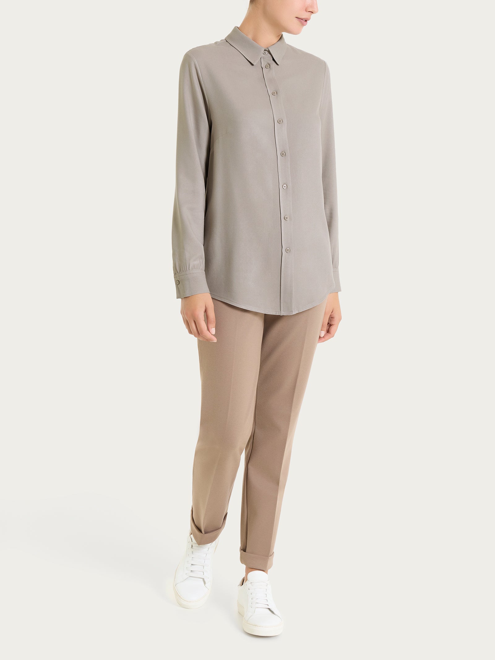 Ragno Winter EcoSeta camicia manica lunga string