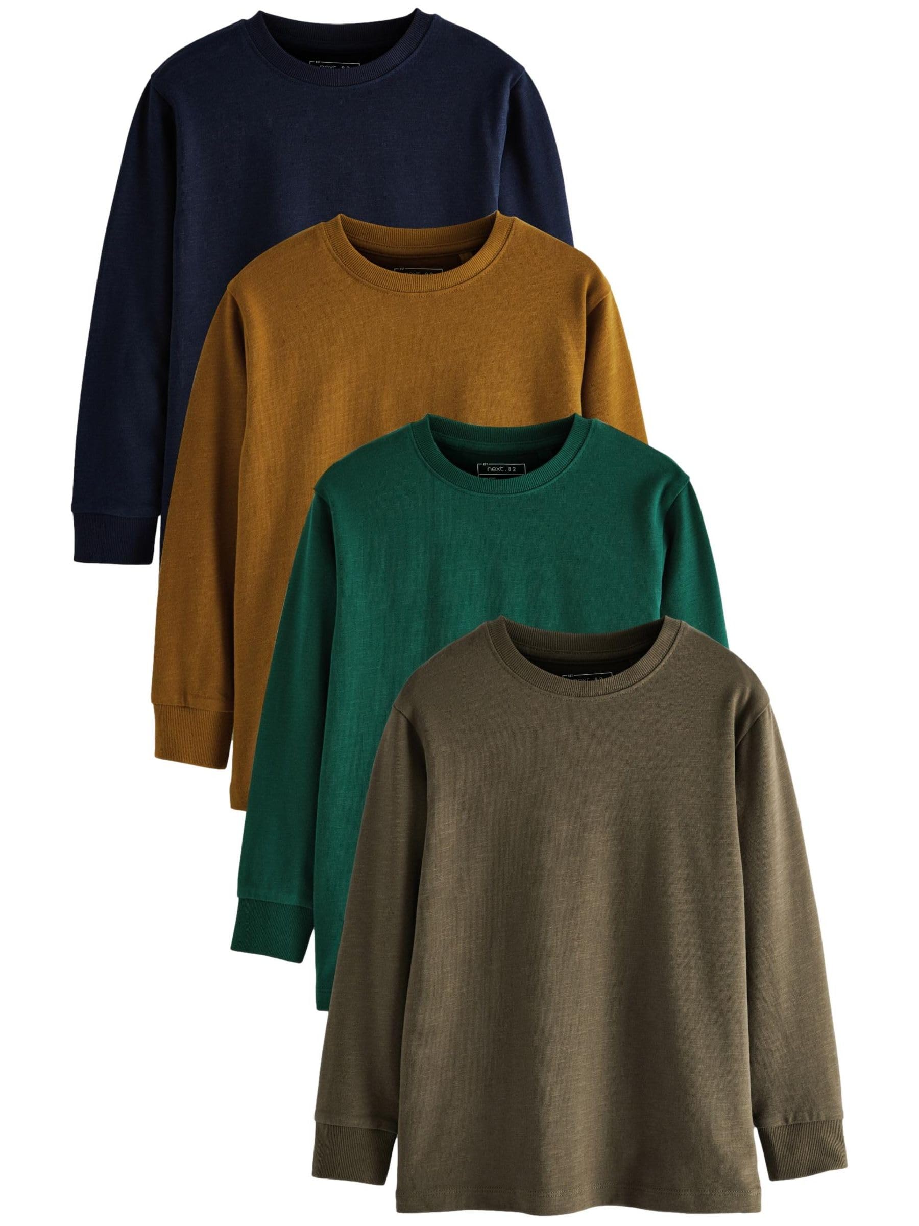 NEXT Magliette bambino 4 pezzi 7 anni maniche lunghe cotone