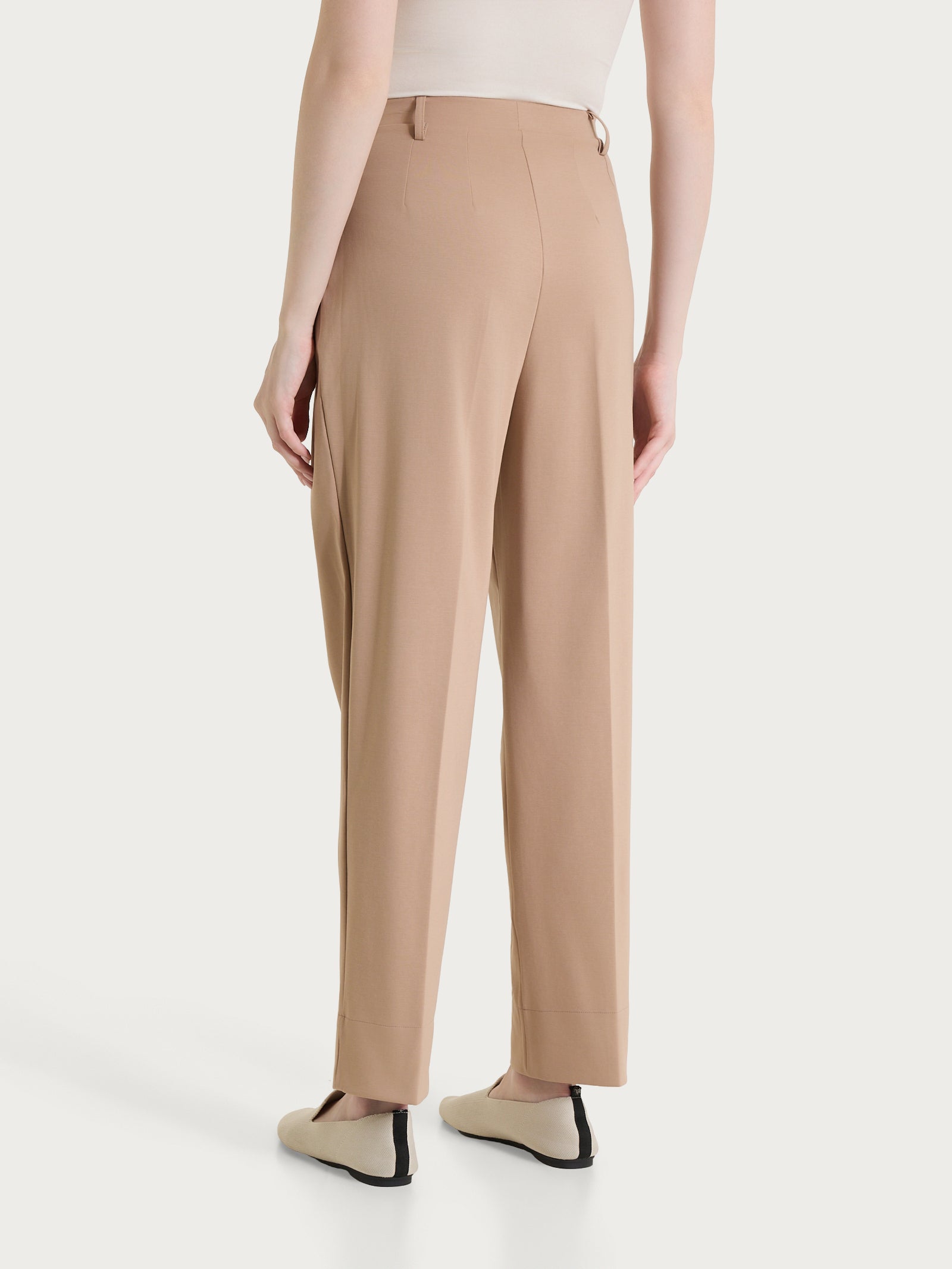 Ragno Compact Light Pantalone Carota Warm Taupe in cotone