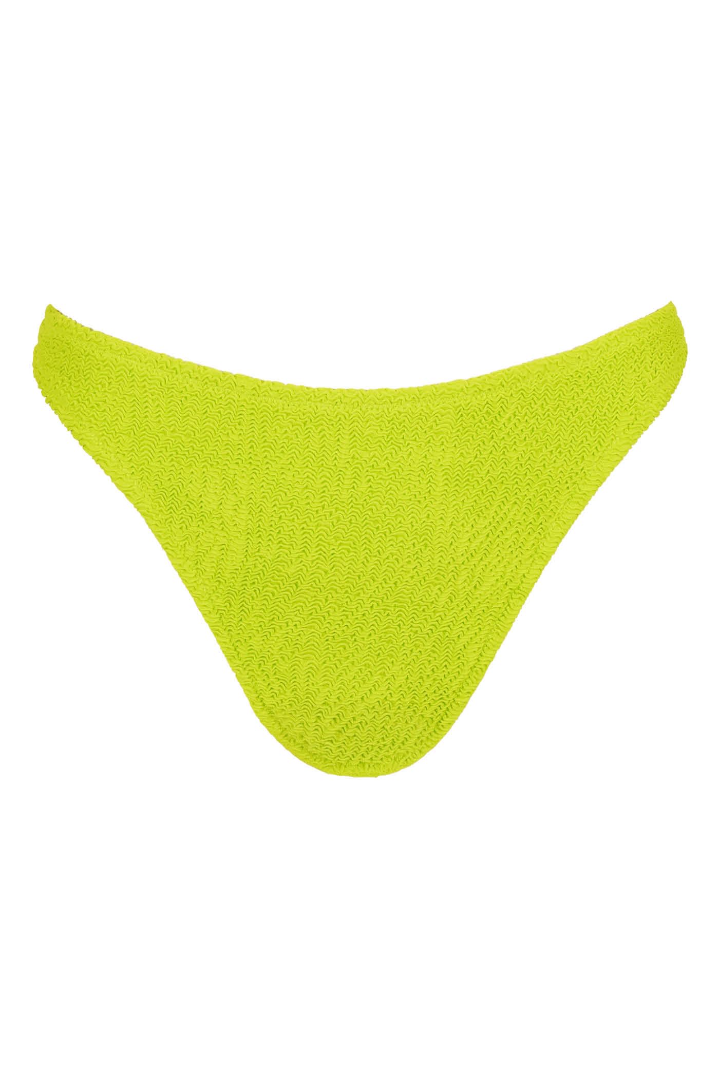 Goldenpoint Crinkle Brasiliana Fianco Basso Slip Fluo