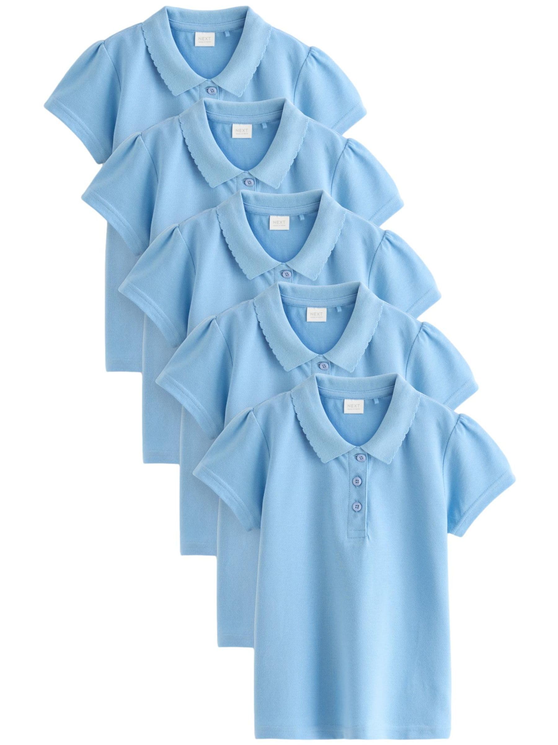 Next polo bambina cotone manica corta confezione 5