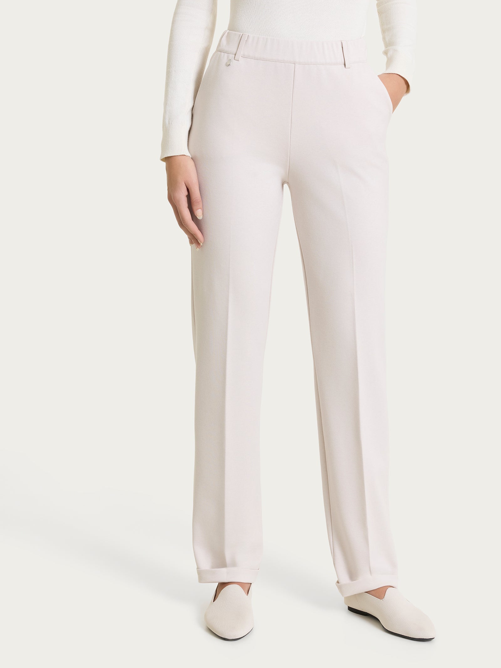 Ragno Gem pantalone dritto Champignon Cashmere Compact