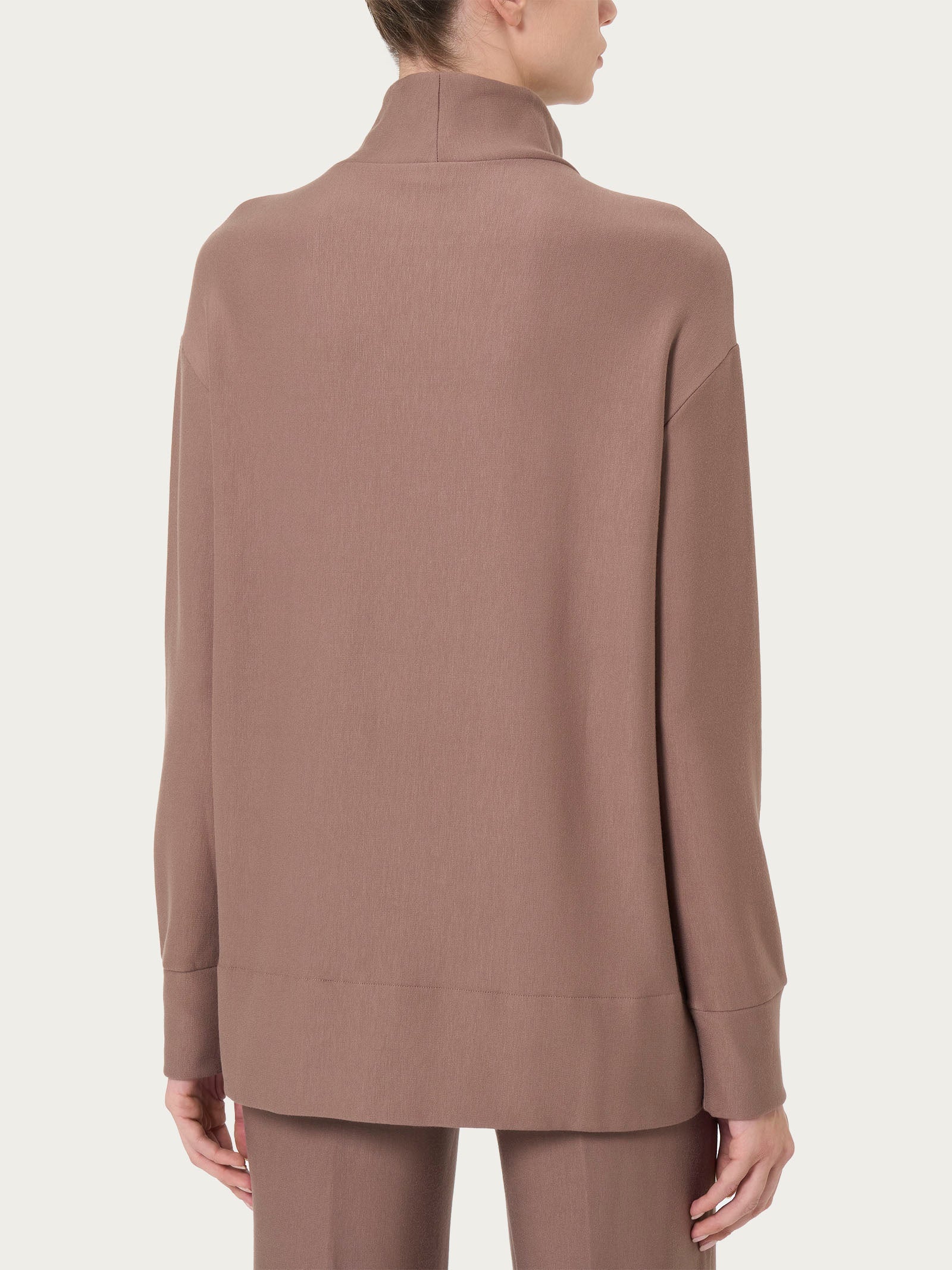Ragno Comfort felpa collo alto Pine Bark morbida