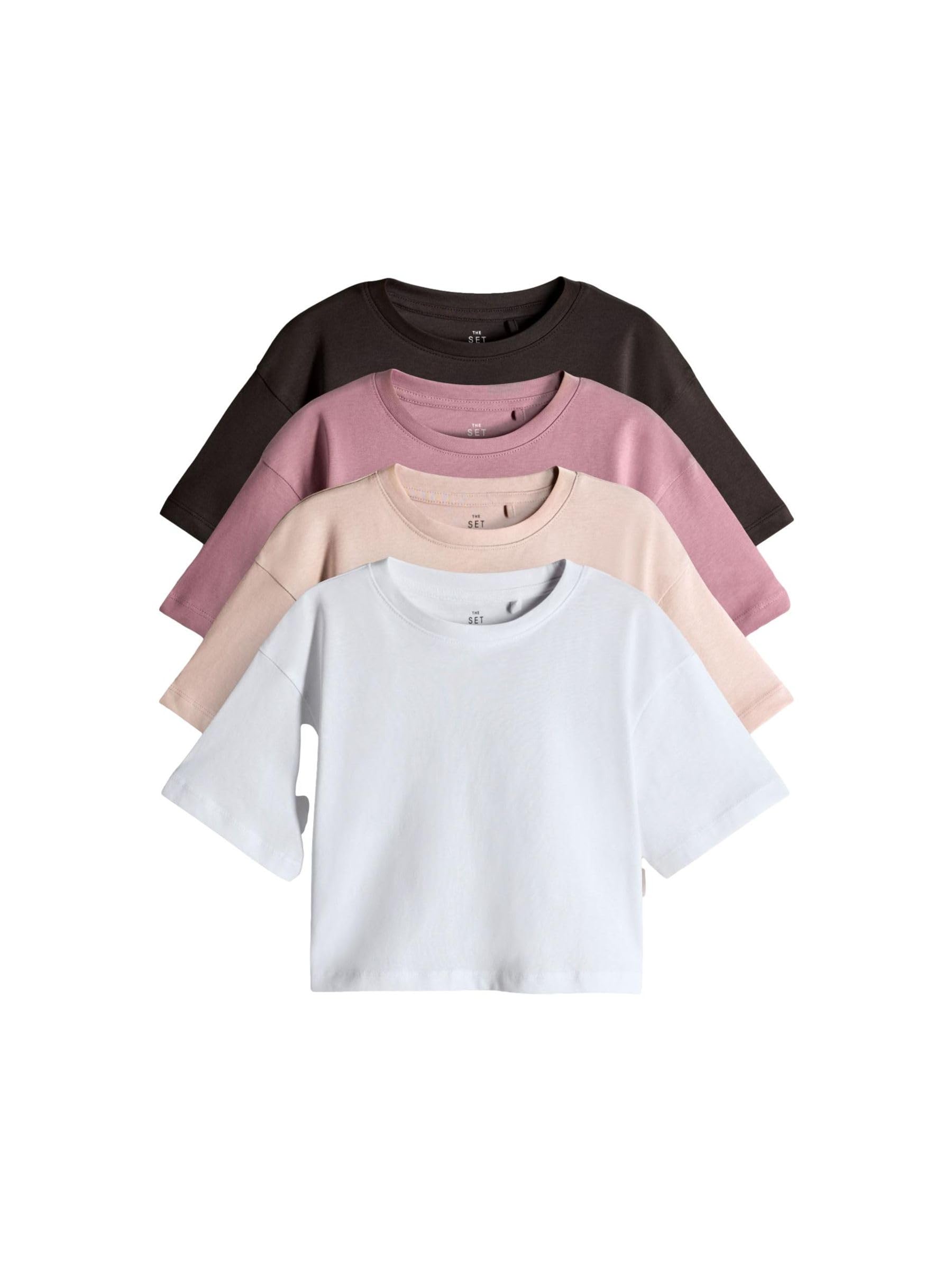 Geo Next The Set t-shirt skater bambina confezione da 4 maniche corte
