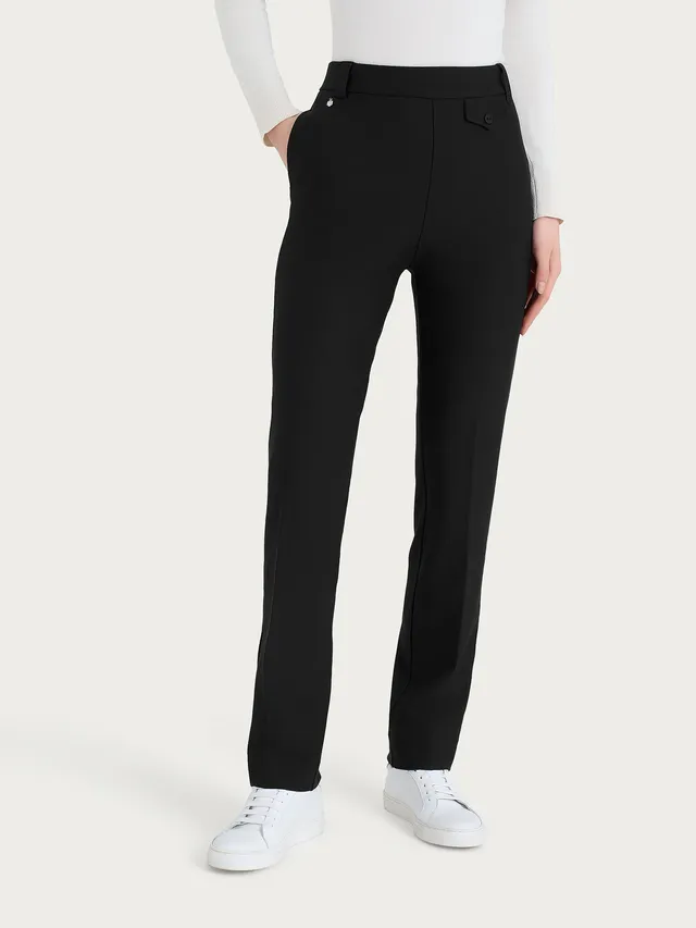 Ragno Compact The Straight Leg pantalone nero