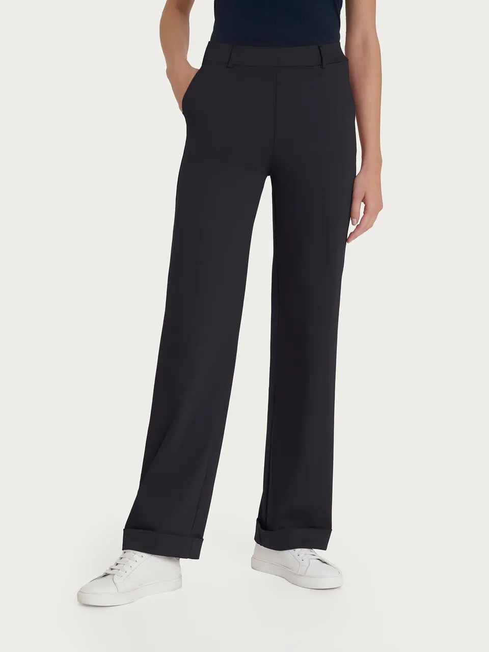Ragno Satin Power Pantalone dritto cotone Nero