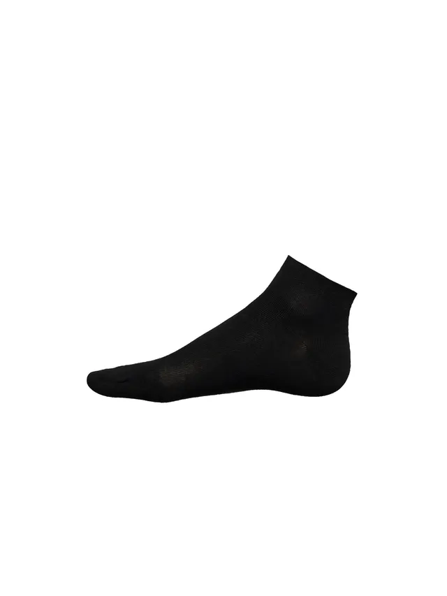 Ragno Sport calzini girocaviglia cotone nero 3 paia
