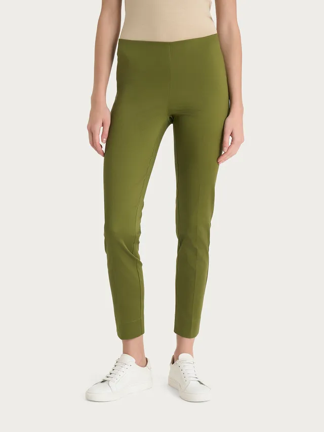 Ragno Satin Power pinocchietto donna Sphagnum skinny spacco