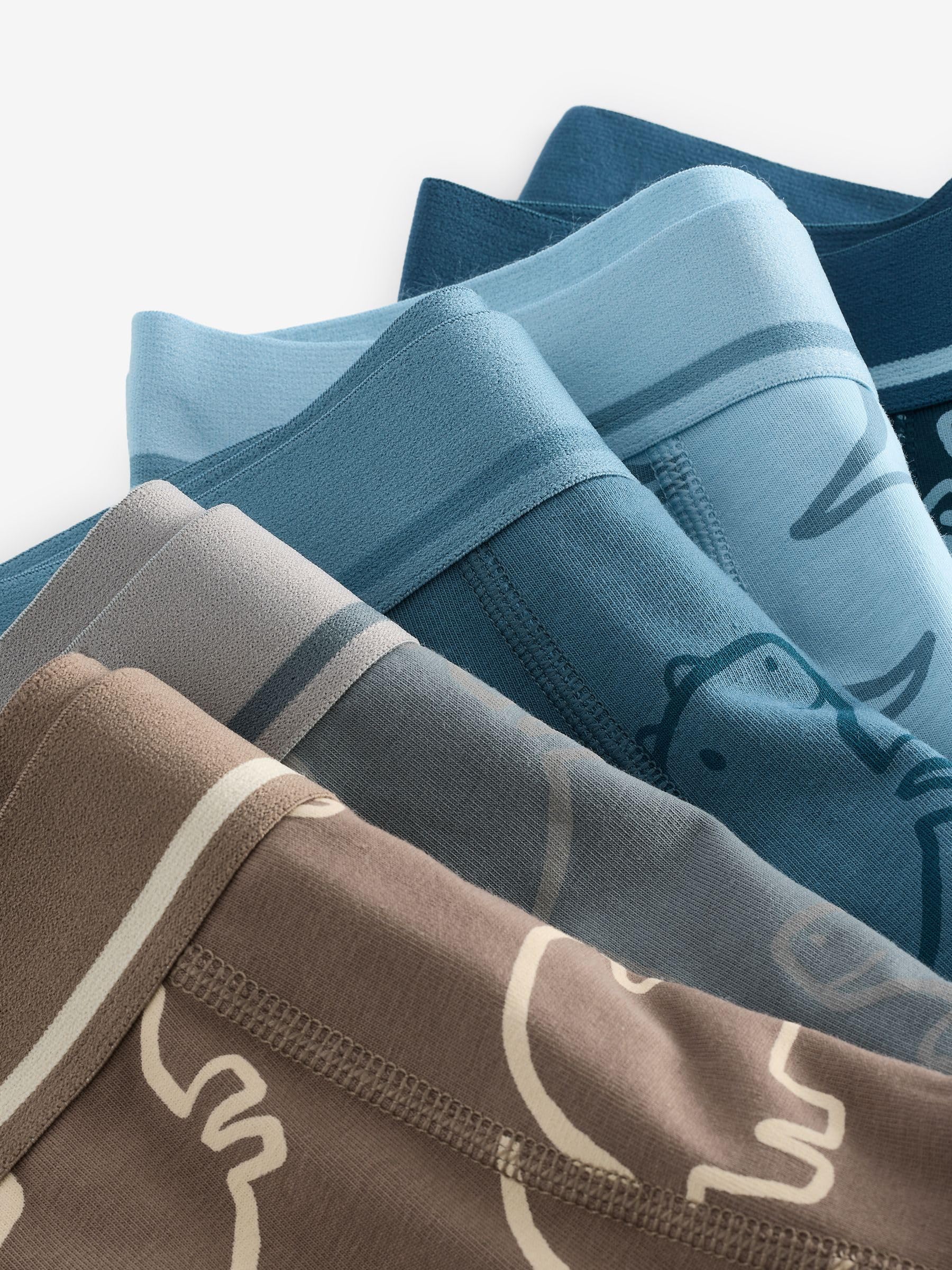 Next boxer ragazzo aderenti 5 pezzi dino blu cotone