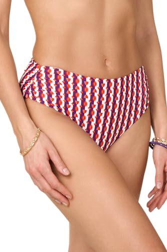Goldenpoint Circus slip bikini fianco alto geometrico