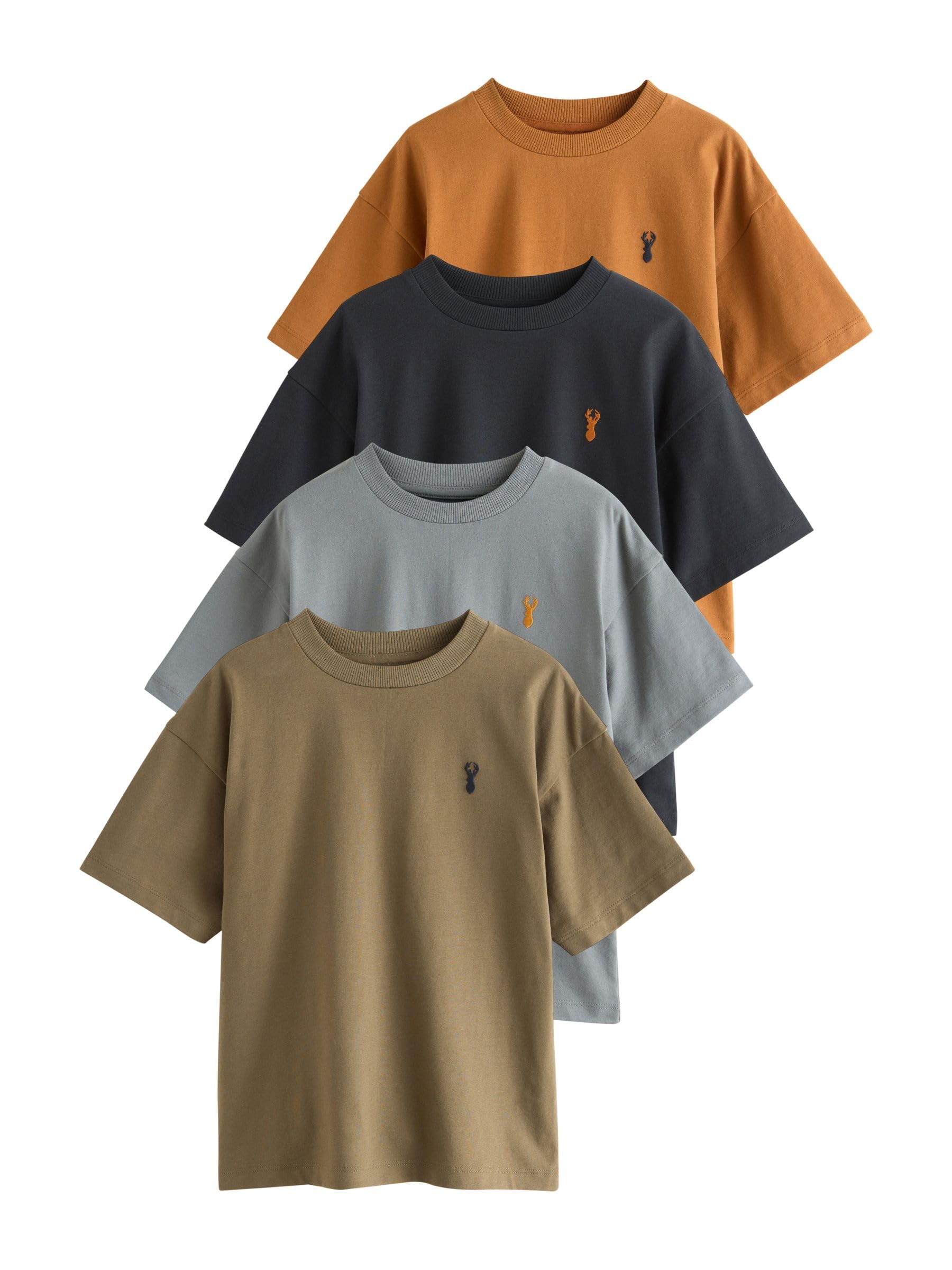 Next Ragazzo 4 T-Shirt Cervo Ricamato 152 comode