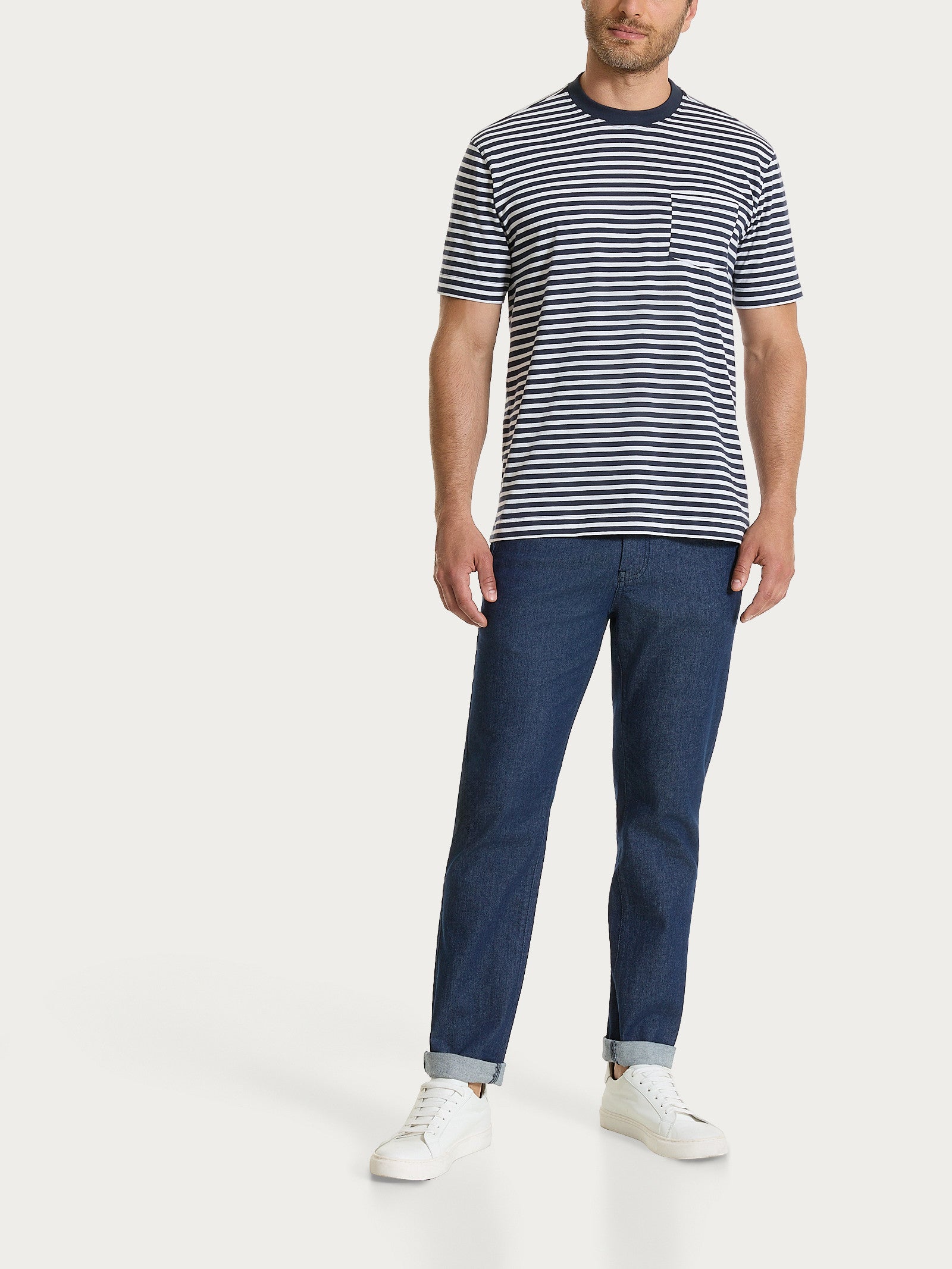 Ragno Jeans Chino Light Denim pantaloni uomo Indigo elasticizzato