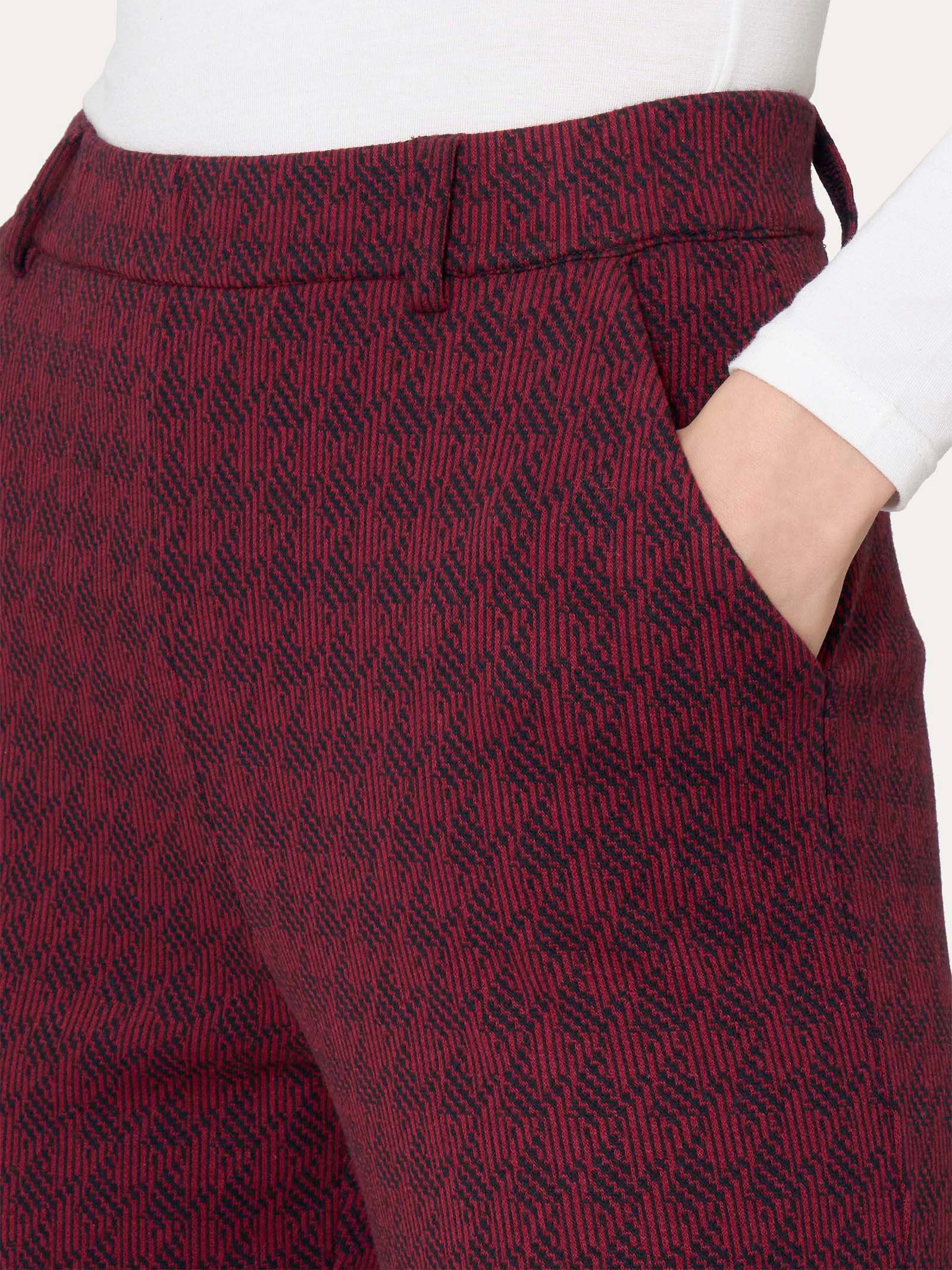 Ragno Eco Jacquard pantalone dritto pied de poule