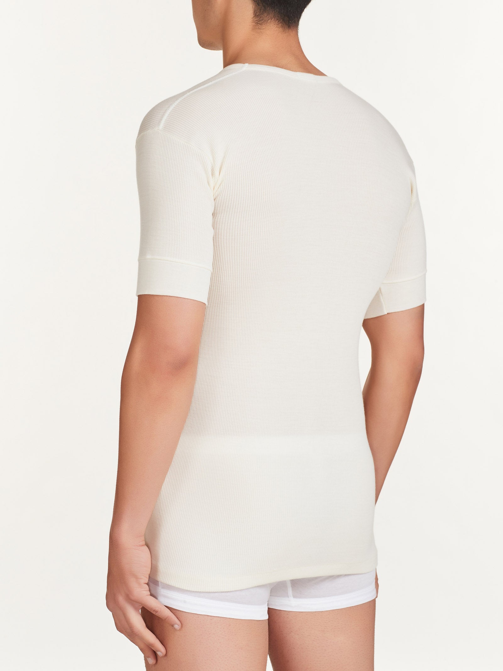 Ragno Merino Strong Maglietta Uomo Bianca lana merino