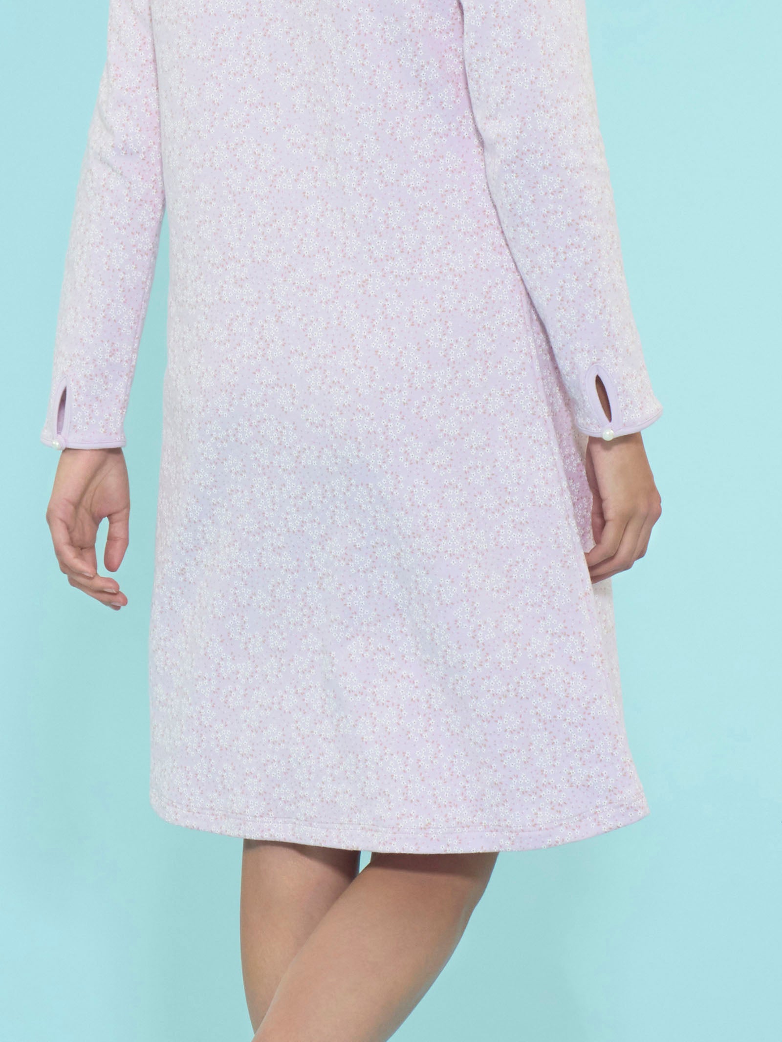 Ragno Jersey Cotone Camicia Notte Serafino Lavender Fog Cotone