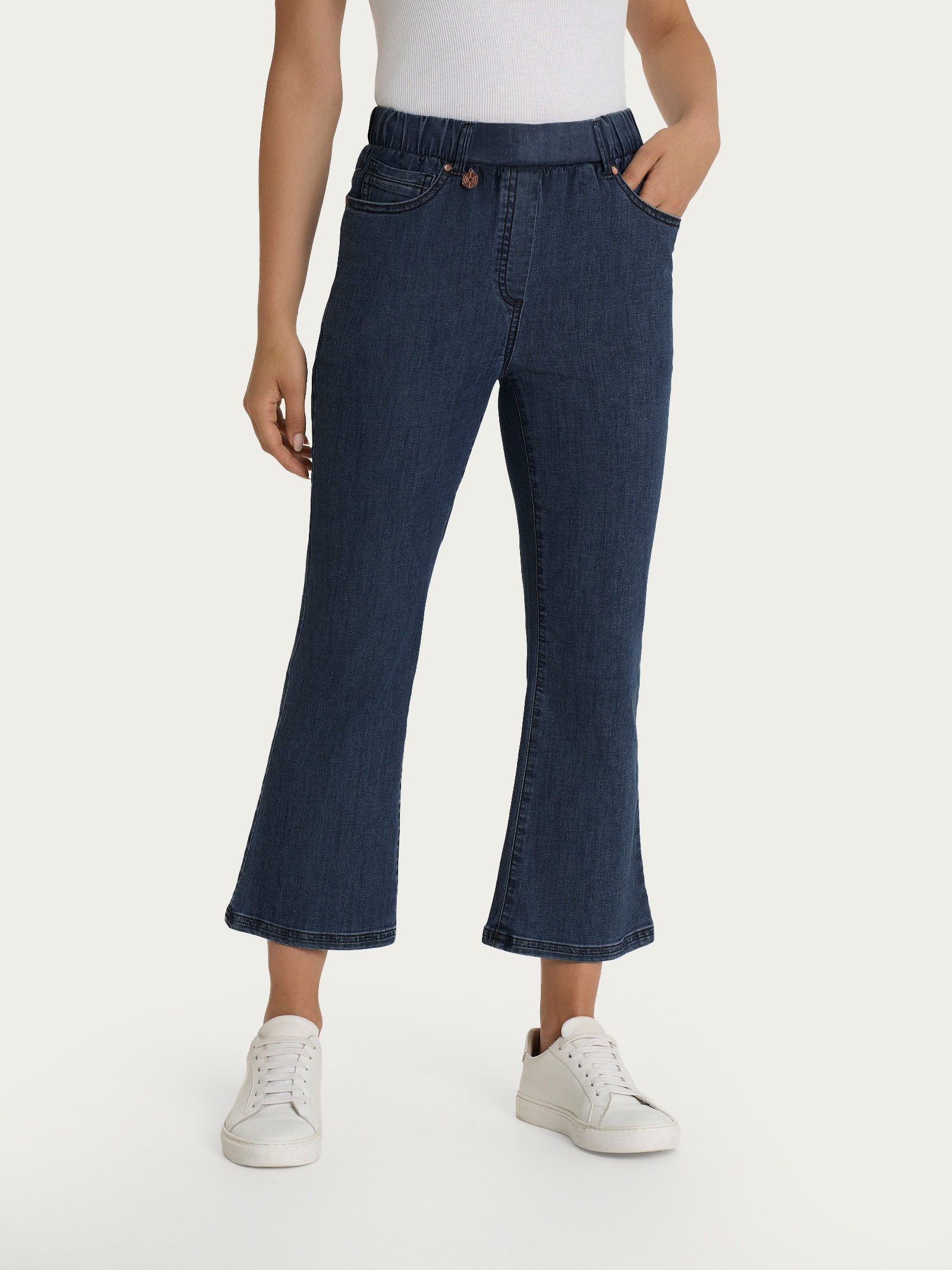 Ragno Light Denim Jeans Flare Caviglia Indigo elasticizzati