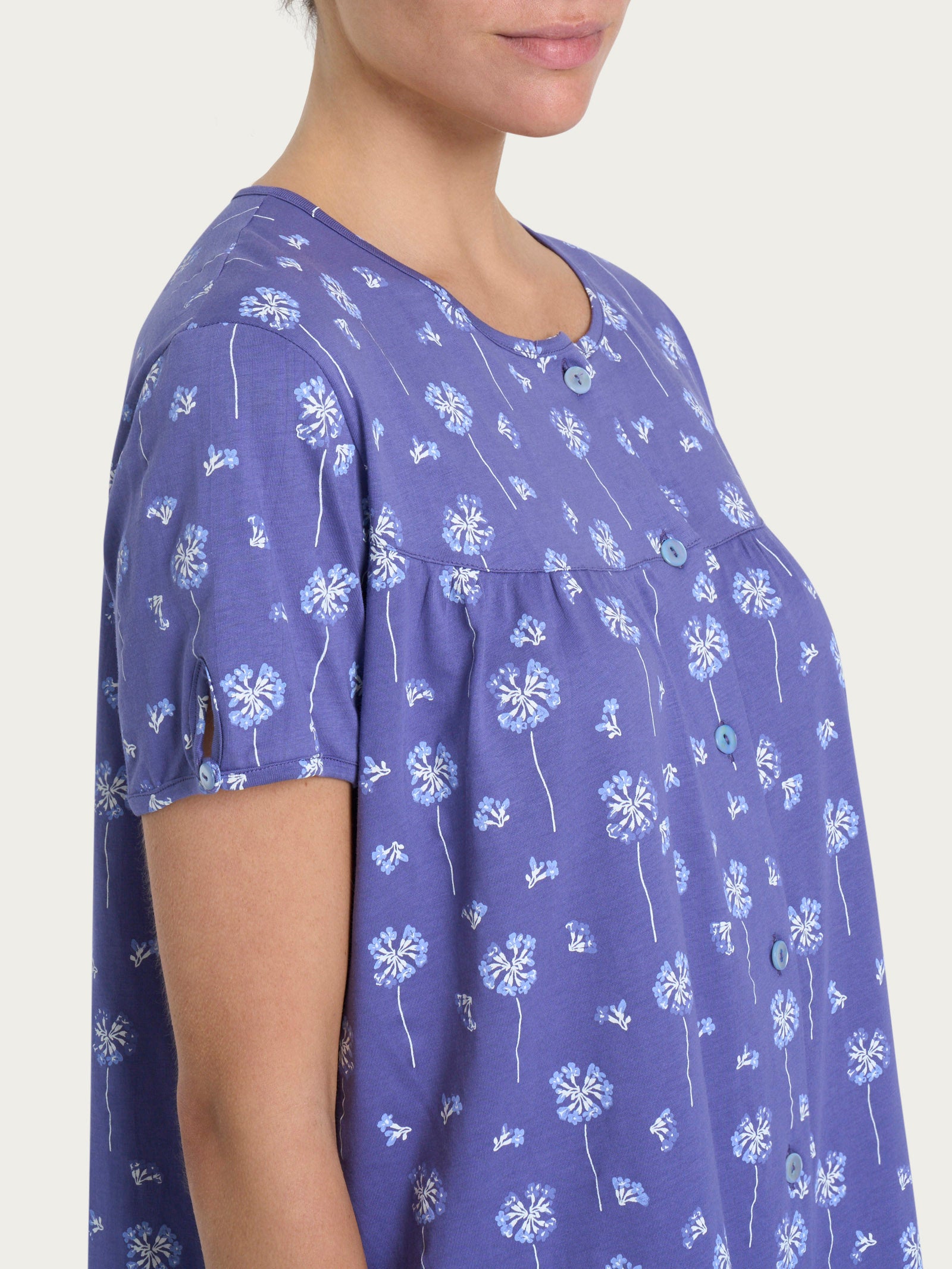 Ragno Camicia Notte Aperta Donna Cotone Fant. Marlin