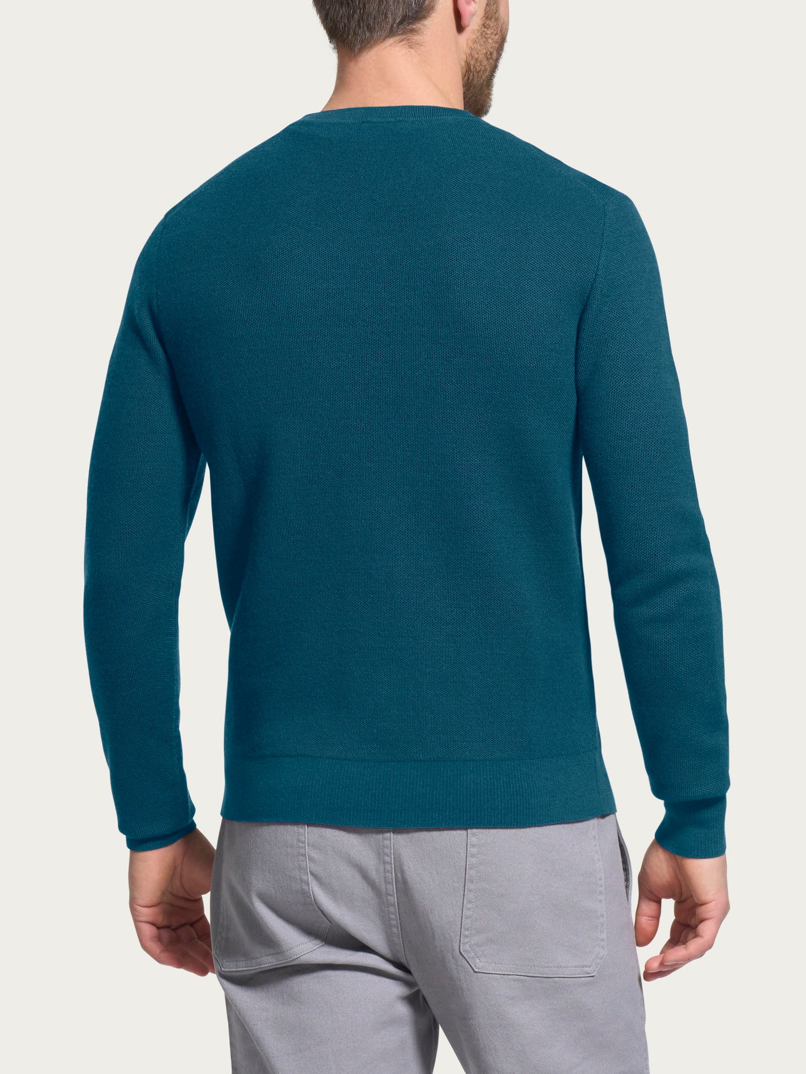 Ragno Merino Soft Pullover Girocollo Reflecting Pond lana