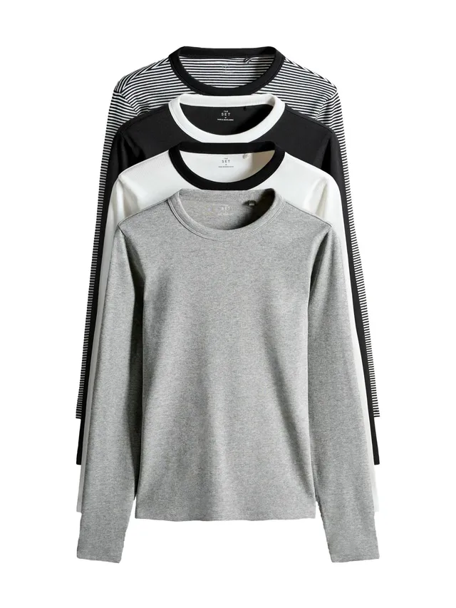 Next The Set 4 magliette donna coste manica lunga