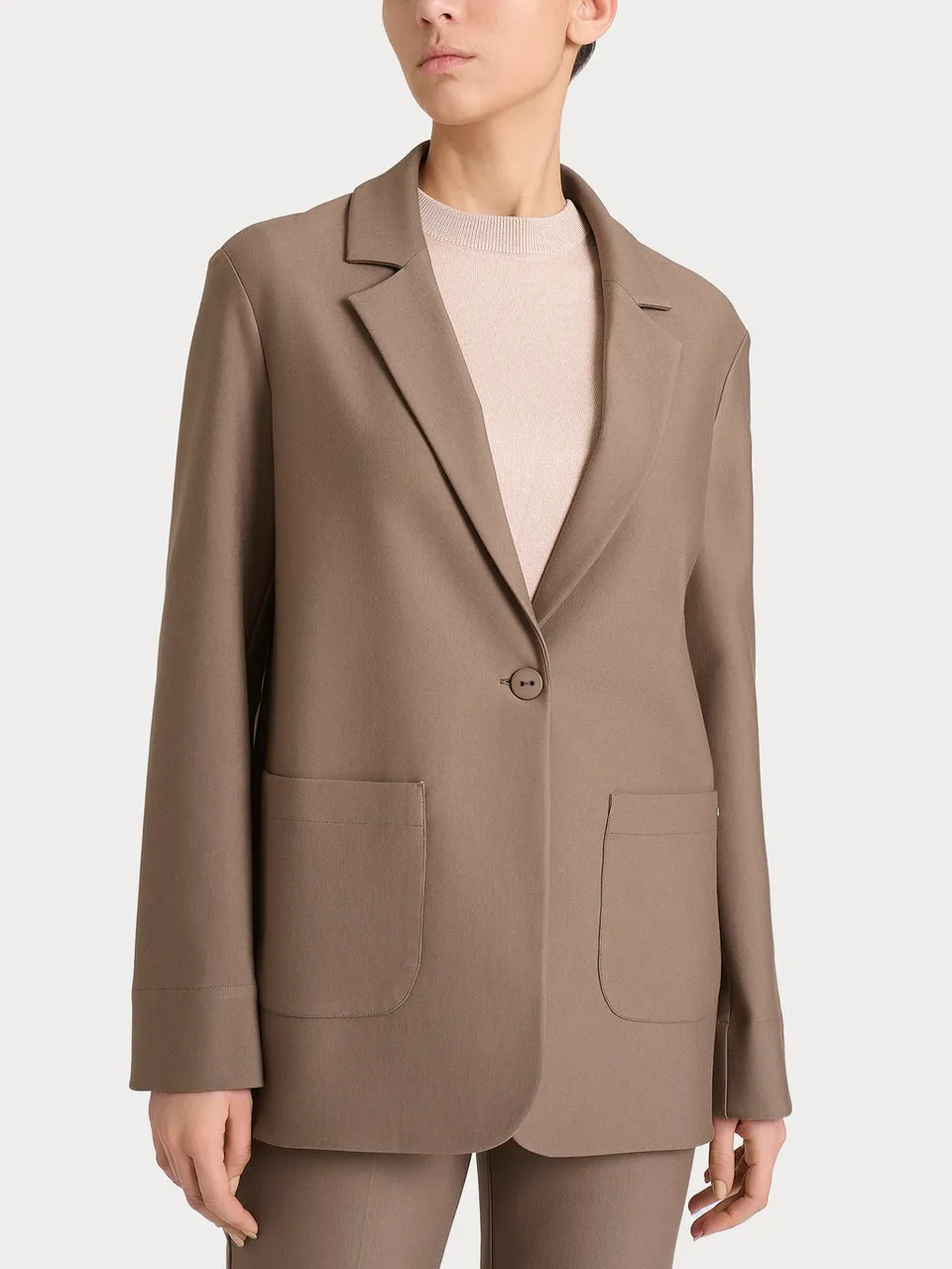 Ragno Compact blazer over monopetto pine bark comodo