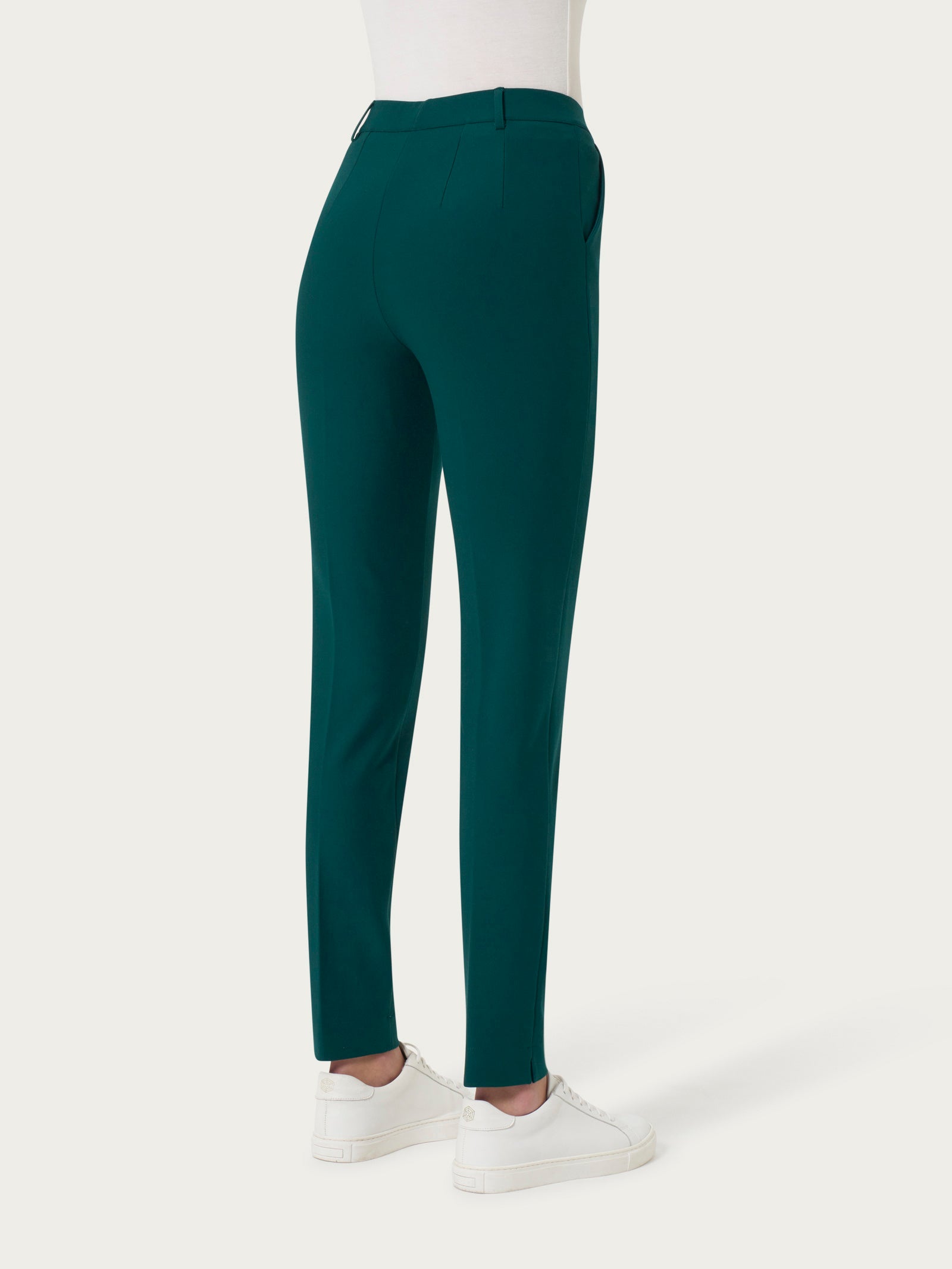 Ragno The Cigarette pantalone chino slim verde compact