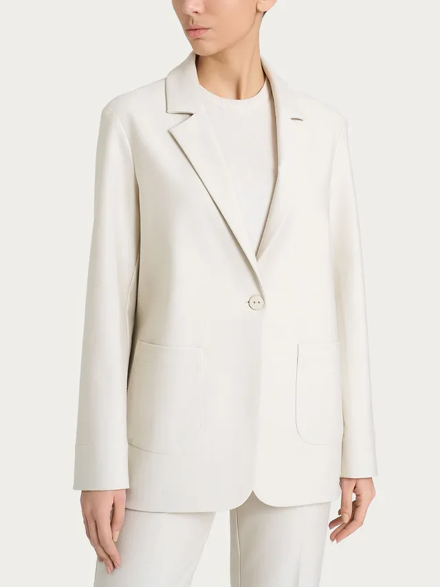 Ragno Compact Champignon blazer over monopetto elasticizzato