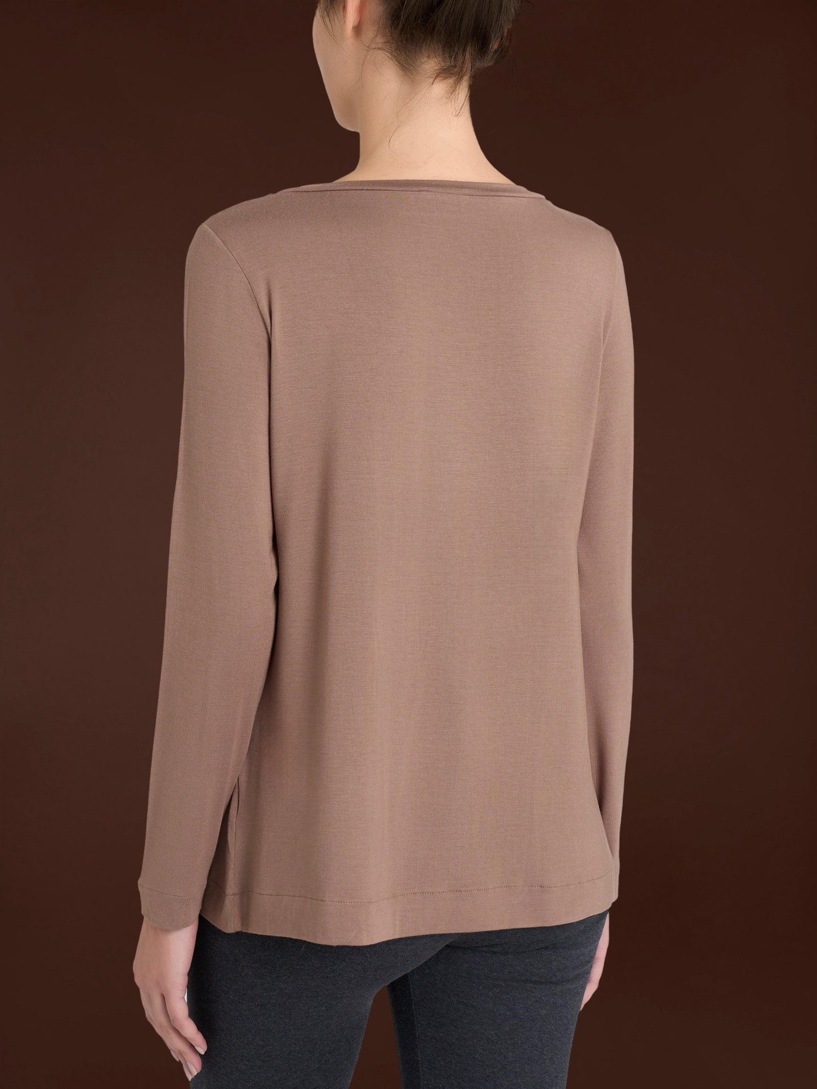 Ragno Eco Viscosa maglietta pine bark collo barchetta