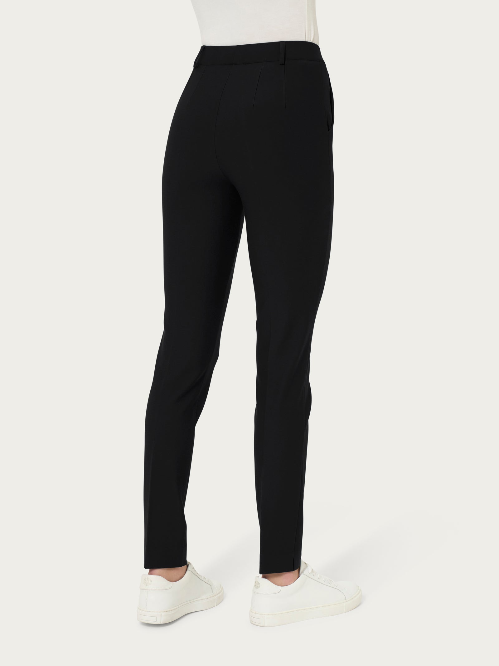 Ragno Compact Pantalone Chino Slim Nero tinta unita