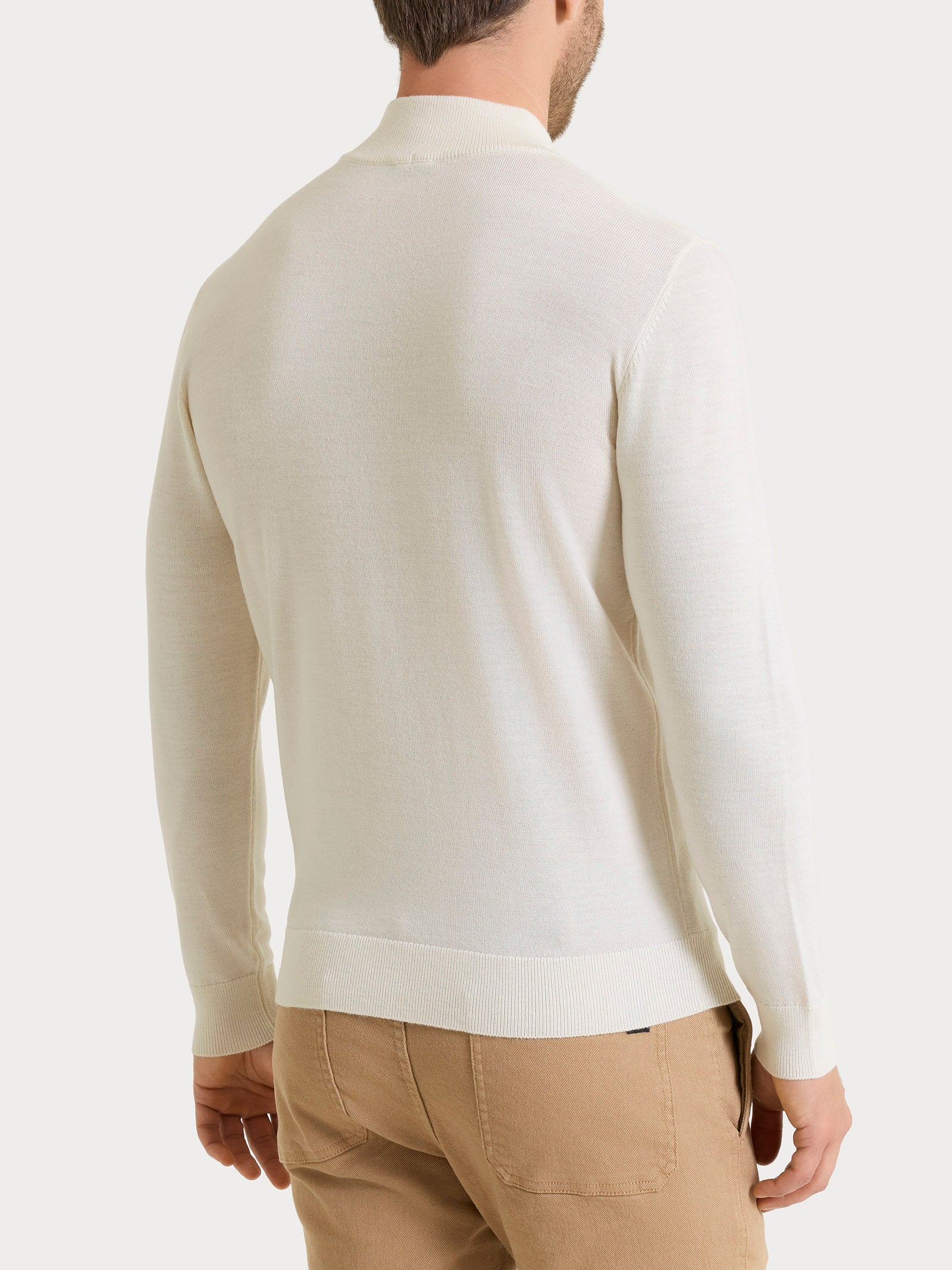 Ragno Merino Soft Lupetto Champignon Maglia Uomo Lana Pura