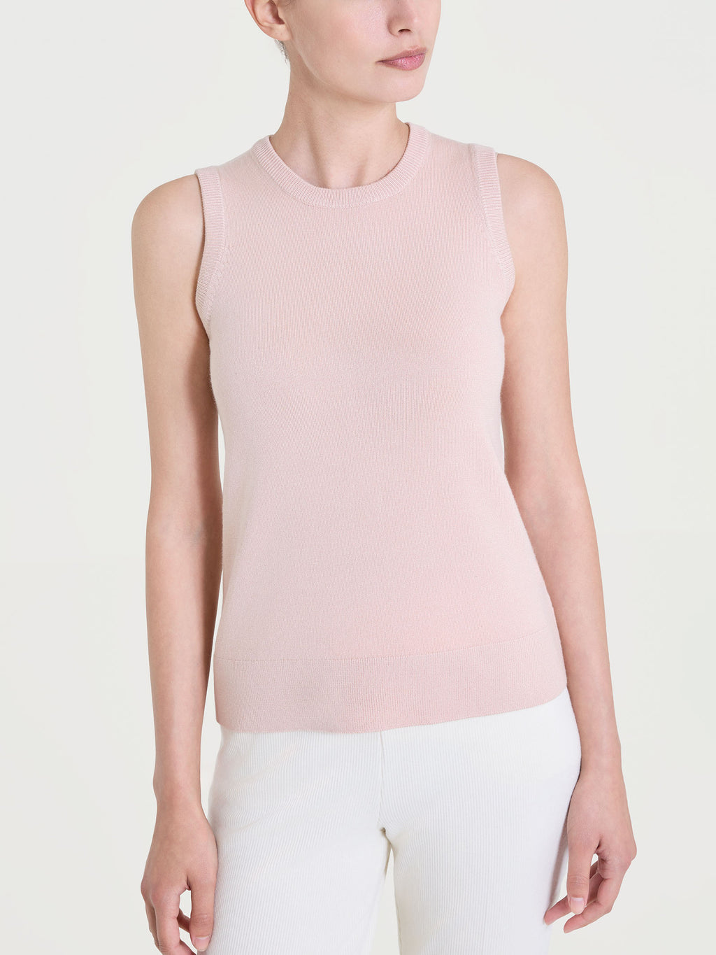 Ragno Four Seasons maglia smanicata cameo rose in viscosa