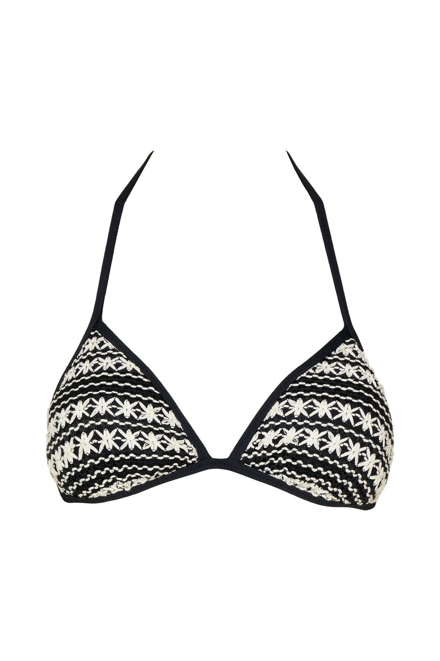 Goldenpoint Allure Triangolo Scorrevole Top Bikini Tinta Unita Senza Imbottitura