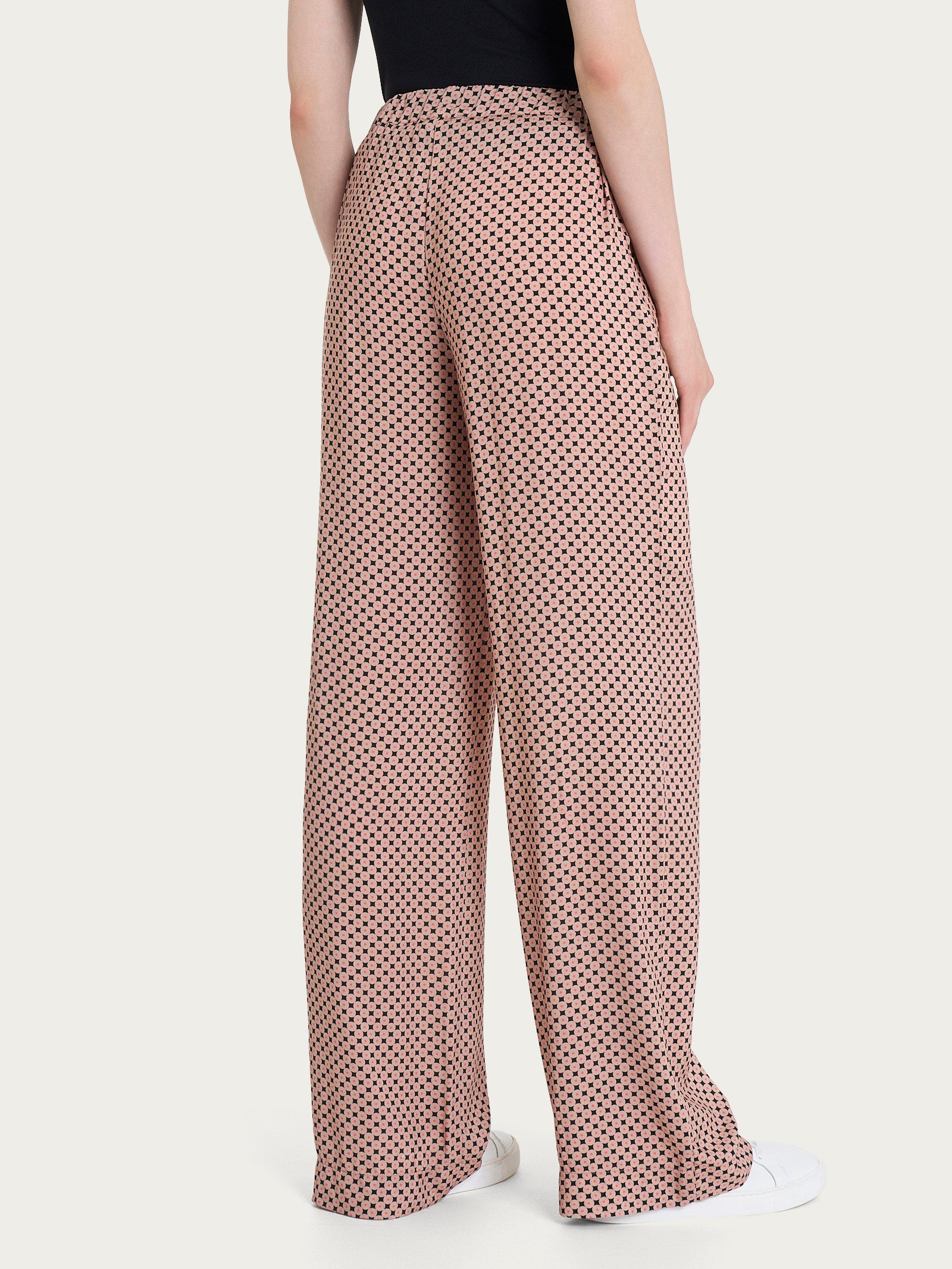 Ragno Ecoseta pantalone ampio fant.nero viscosa