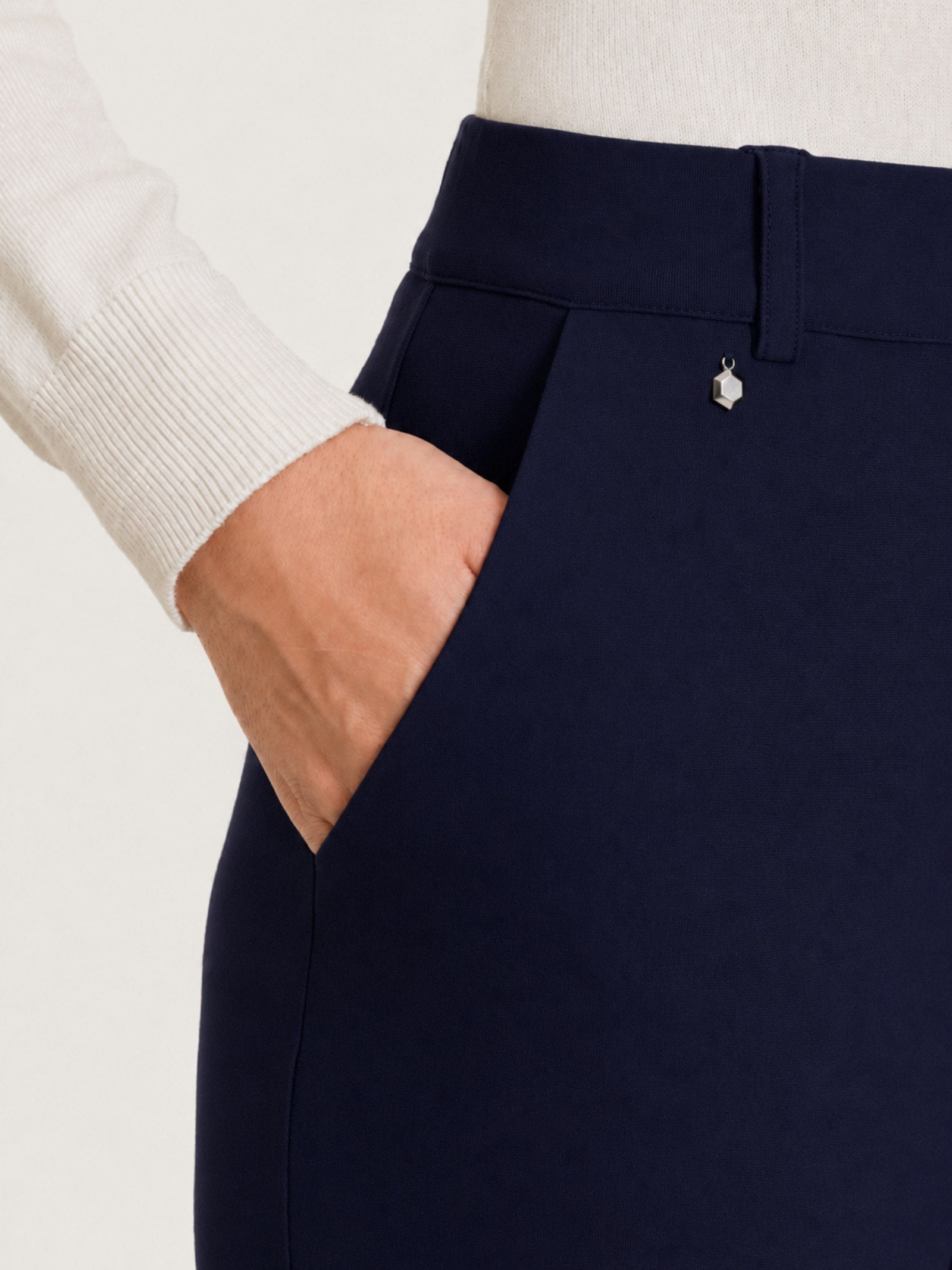 Ragno Compact Pantalone Flare Tasche Punto Milano Persia