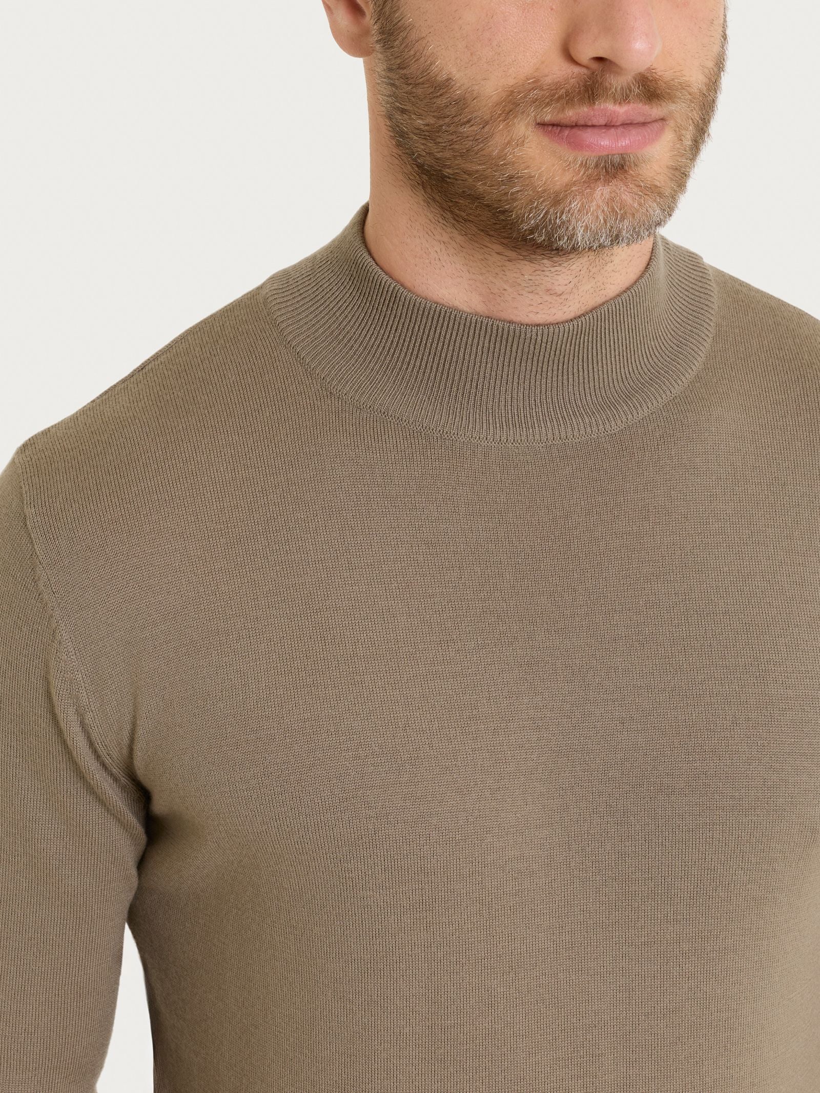 Ragno Merino Soft Lupetto lana uomo Weathered Teak