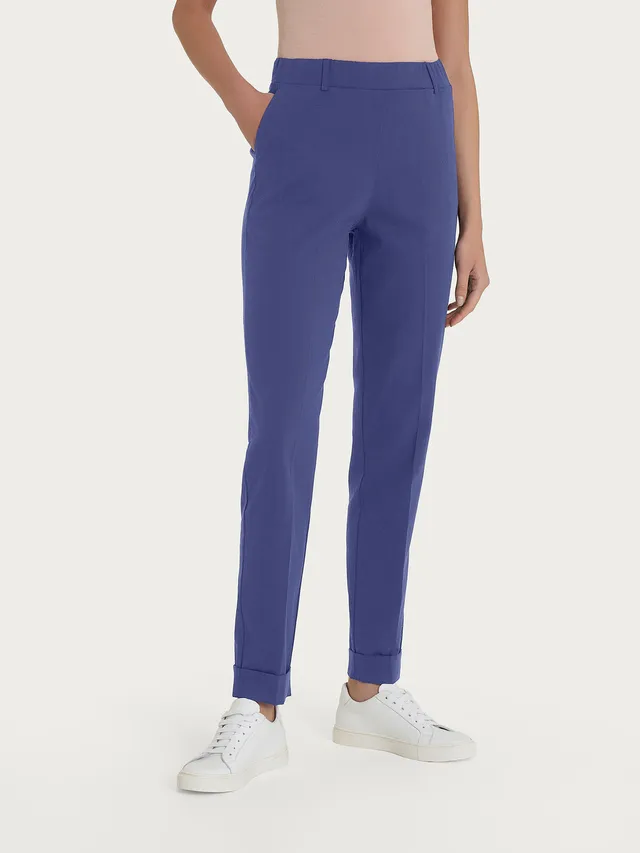 Ragno Super Natural Chino Slim Pantaloni Skipper Blue tencel
