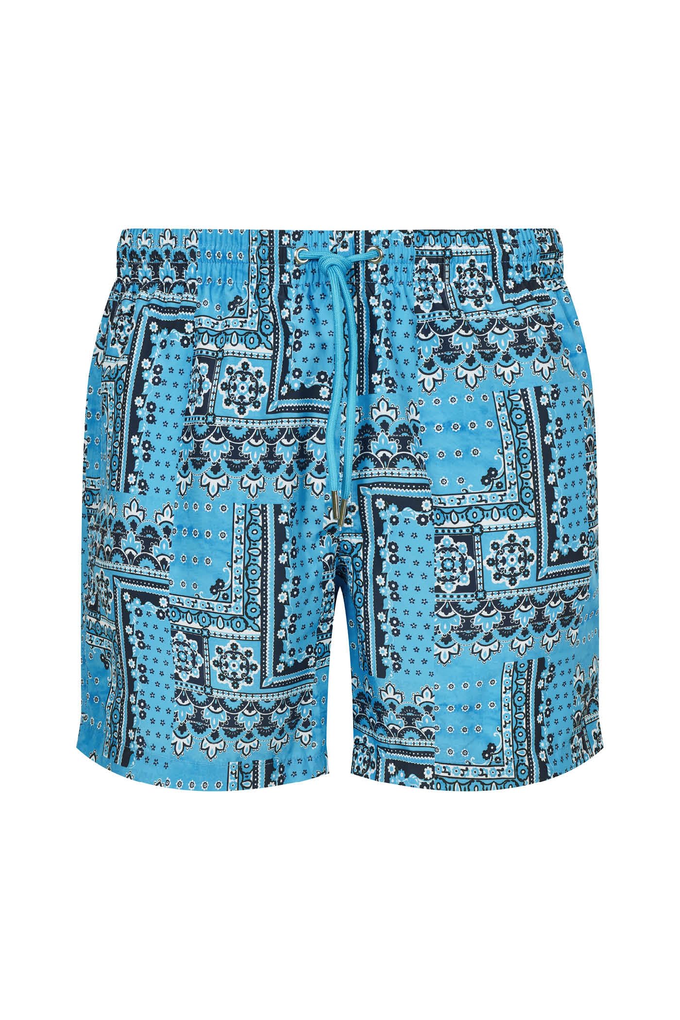 Goldenpoint Bandana costume boxer uomo azzurro nero