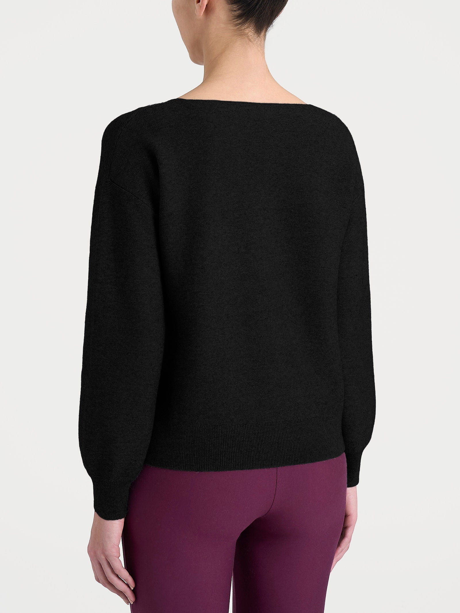 Ragno Natural Soft Punto Links scollo V maglia nero