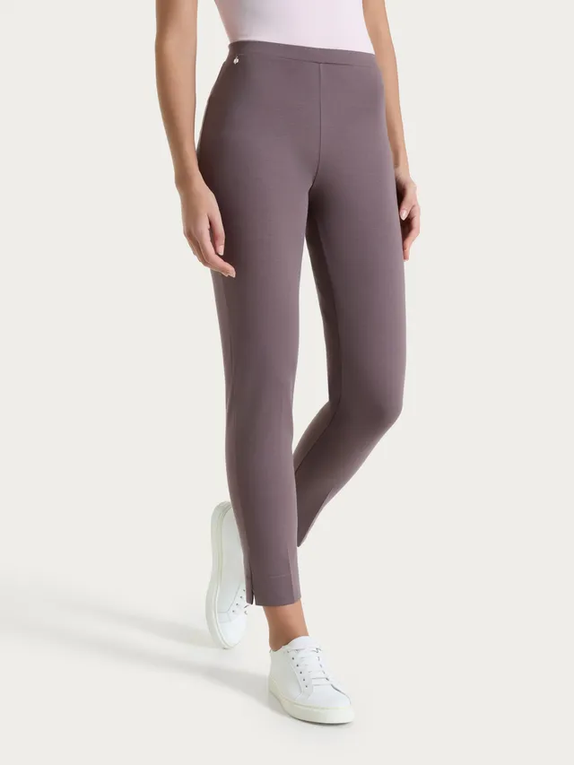 Ragno Compact Light Pantalone Capri Plum Truffle Skinny